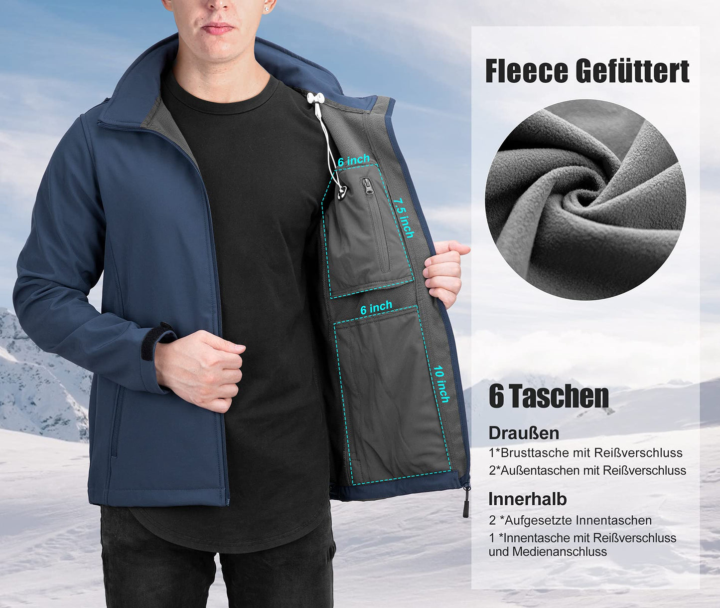 Men’s Waterproof Softshell Jacket