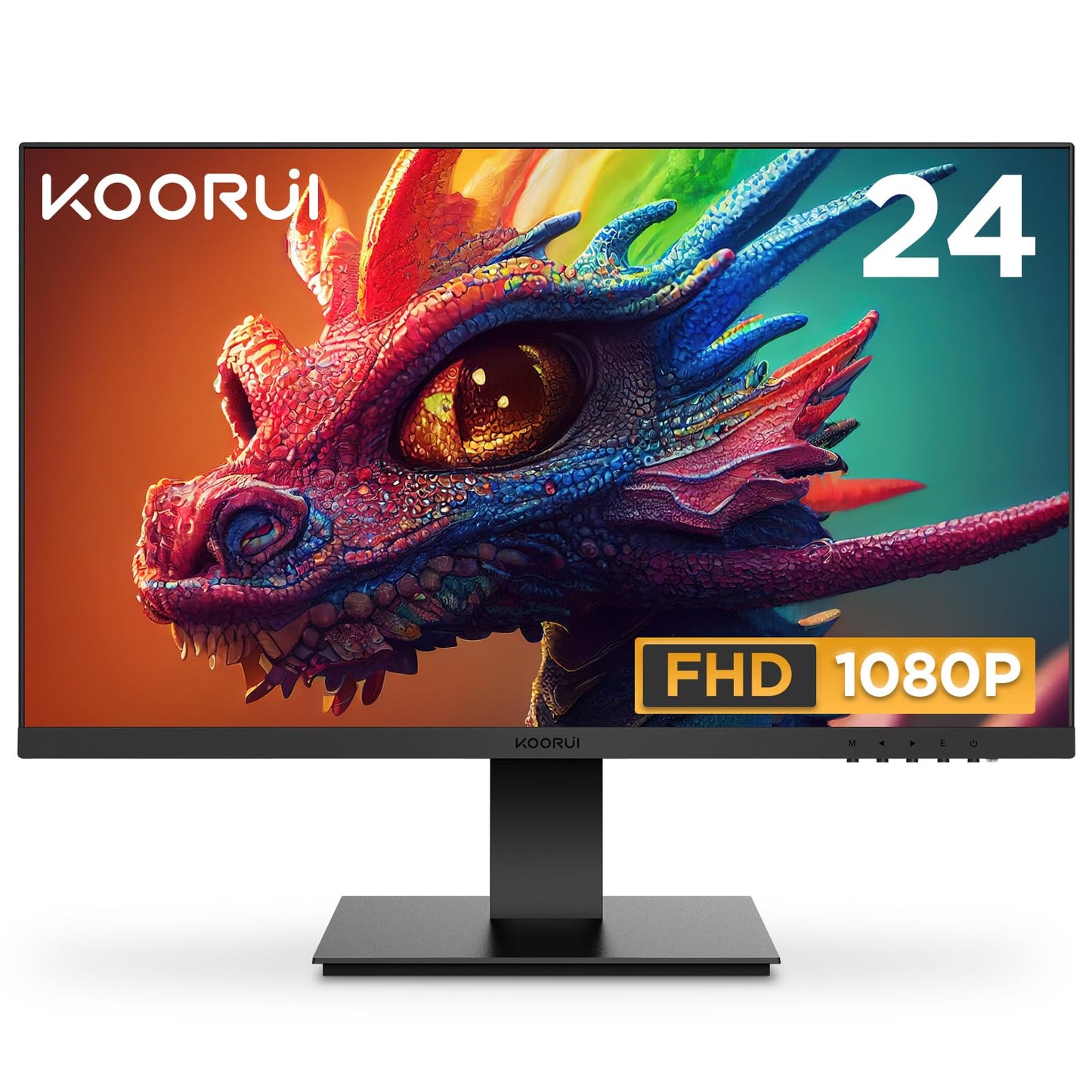 KOORUI Gaming Monitor 27 Zoll, 170Hz, IPS, 2K QHD(2560 x 1440p), HDR 400, 1ms, Adaptive Sync, DisplayPort, HDMI, 100% sRGB, Höhenverstellbar, Augenpflege, VESA 75x75
