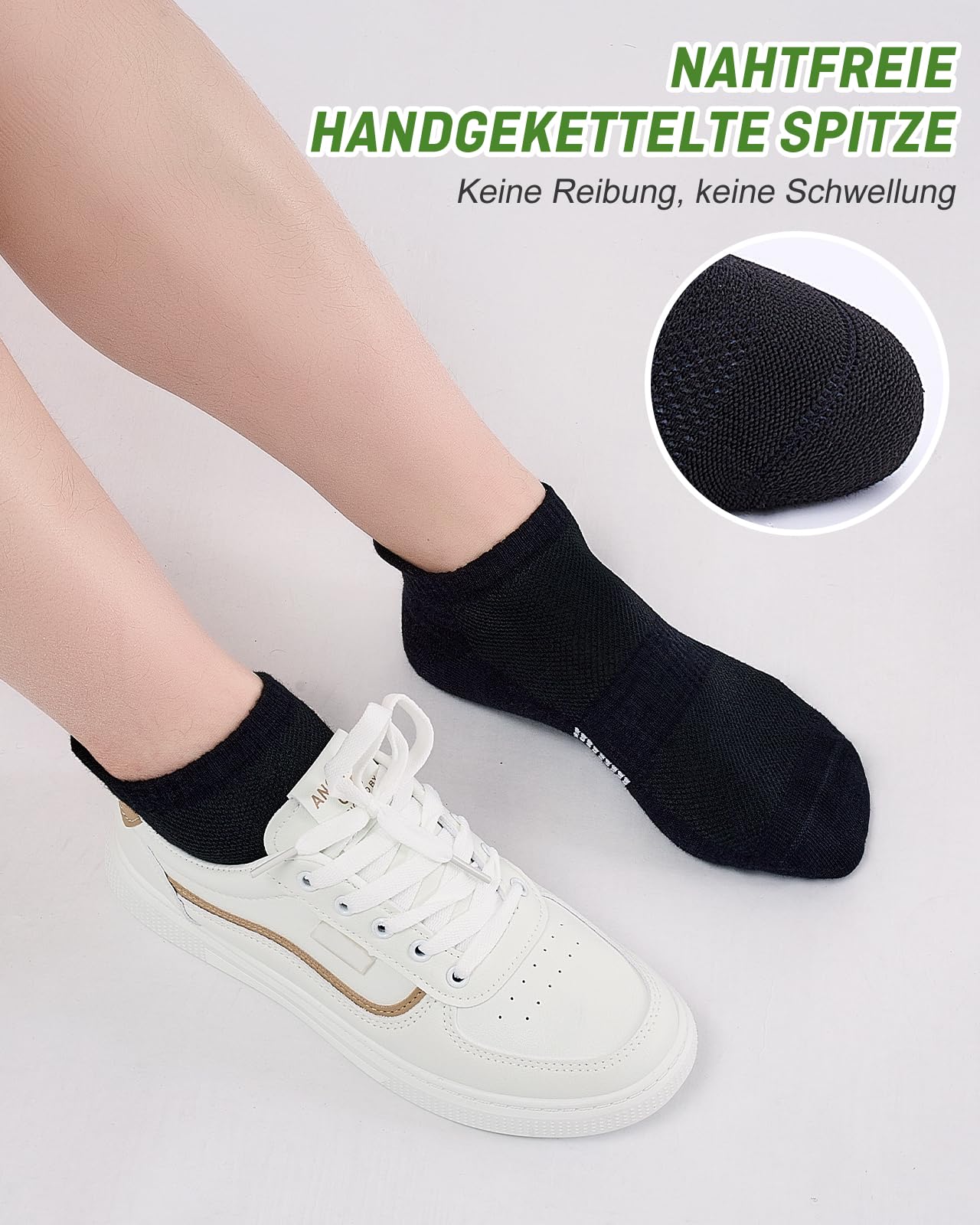 inaWarm Women's Bamboo Sneaker Socks 6 Pairs