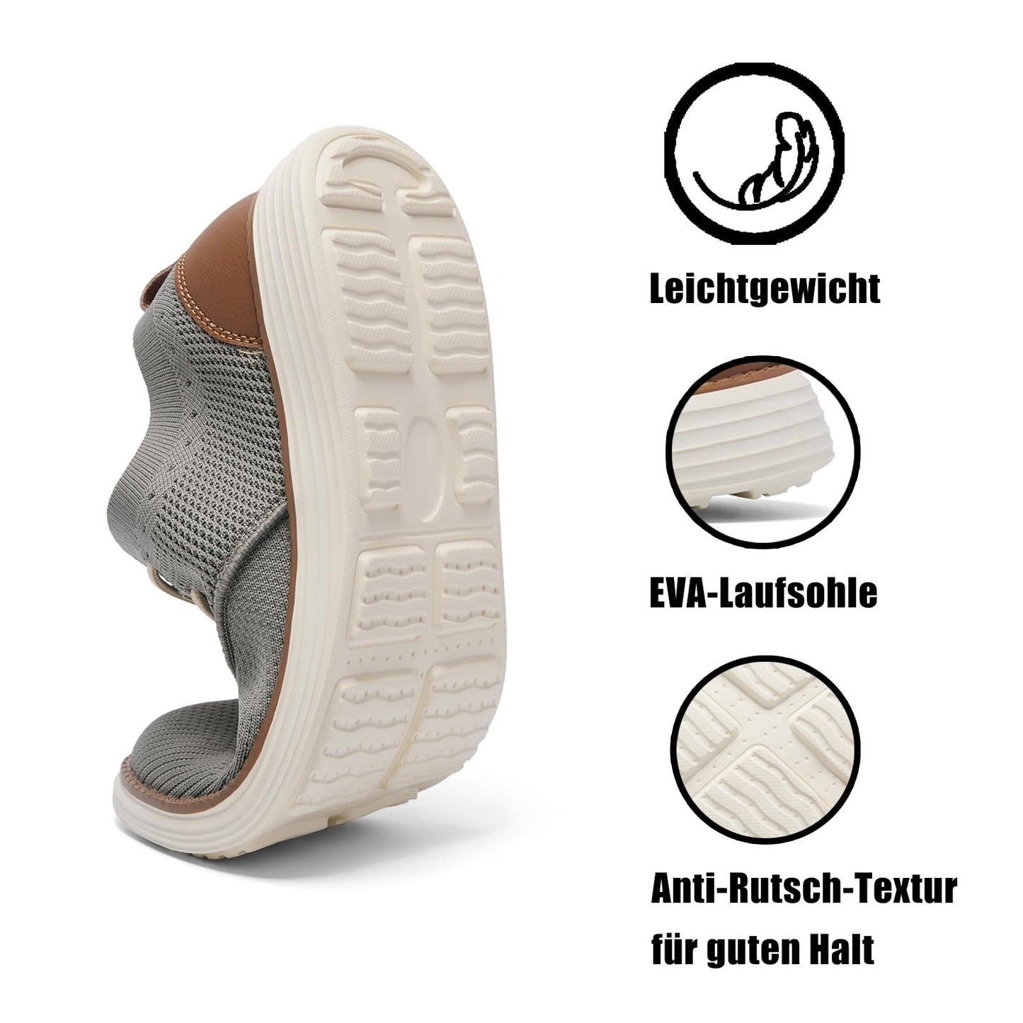SHULOOK Men's Summer Shoes – Lightweight Breathable Walking Sneakers