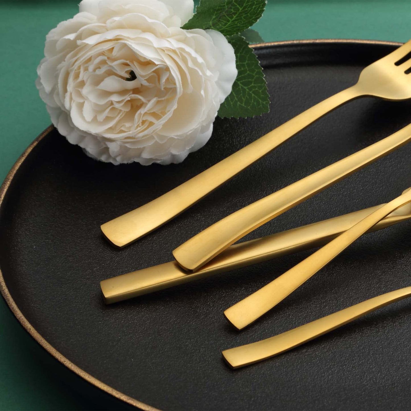 BEWOS Besteck Set für 6 Personen, 30 teilig Essbesteck Set inkl. Messer, Gabel, Löffel, Besteck Edelstahl Spiegelpoliert, Spülmaschinenfest