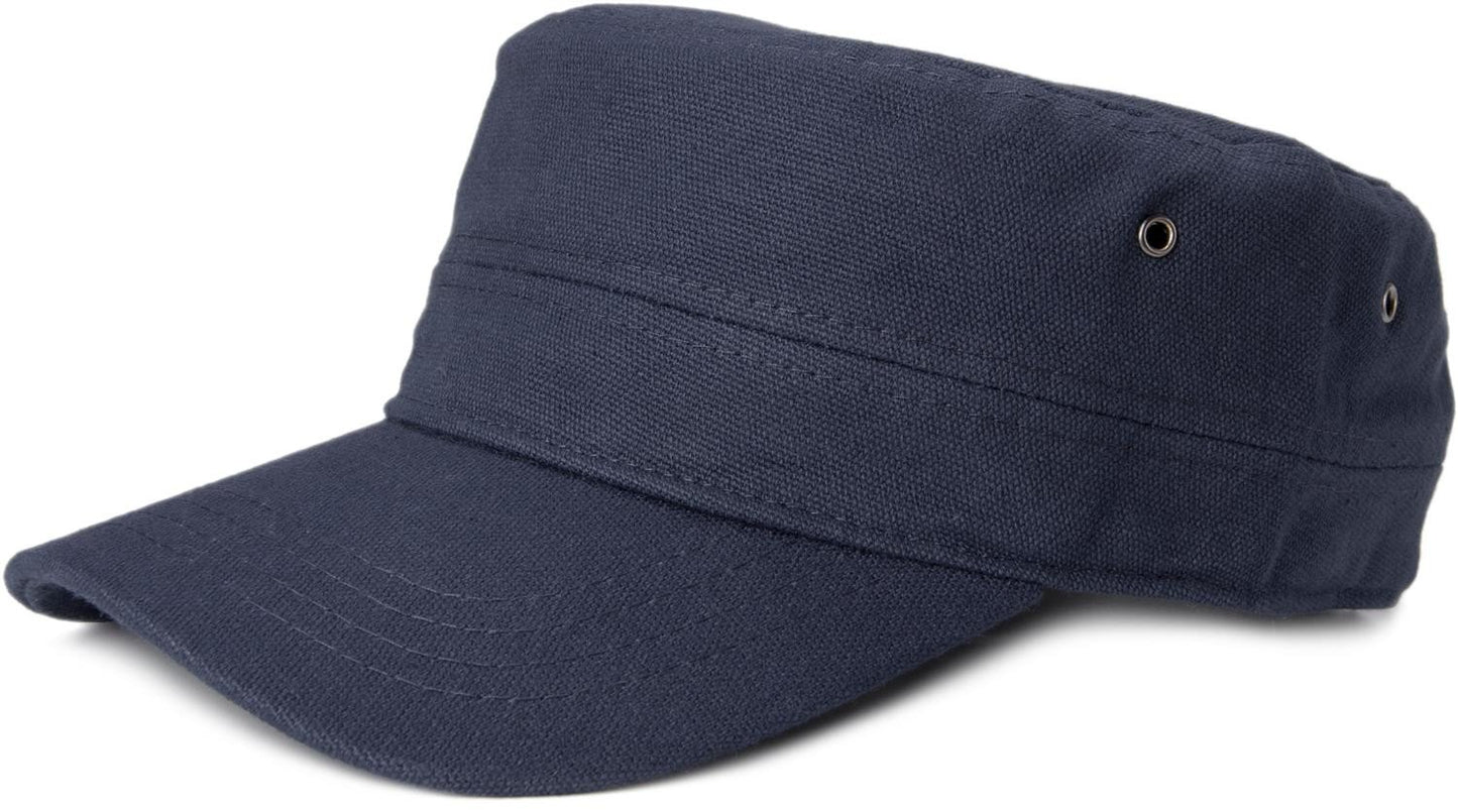 styleBREAKER Unisex Cap im Military-Stil aus robustem Baumwoll-Canvas, Klettverschluss verstellbar 04023020