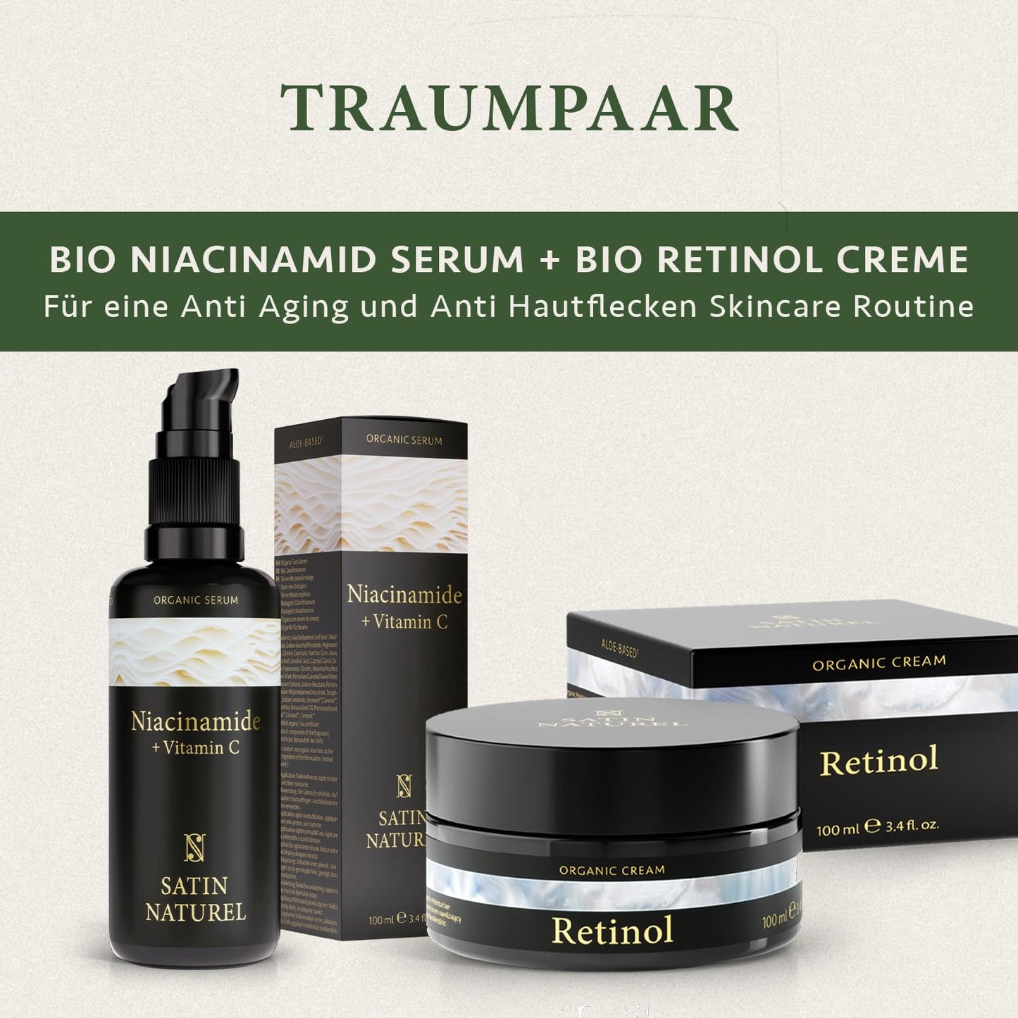 Retinol Cream with Organic Aloe Vera & Salicylic Acid – 100ml