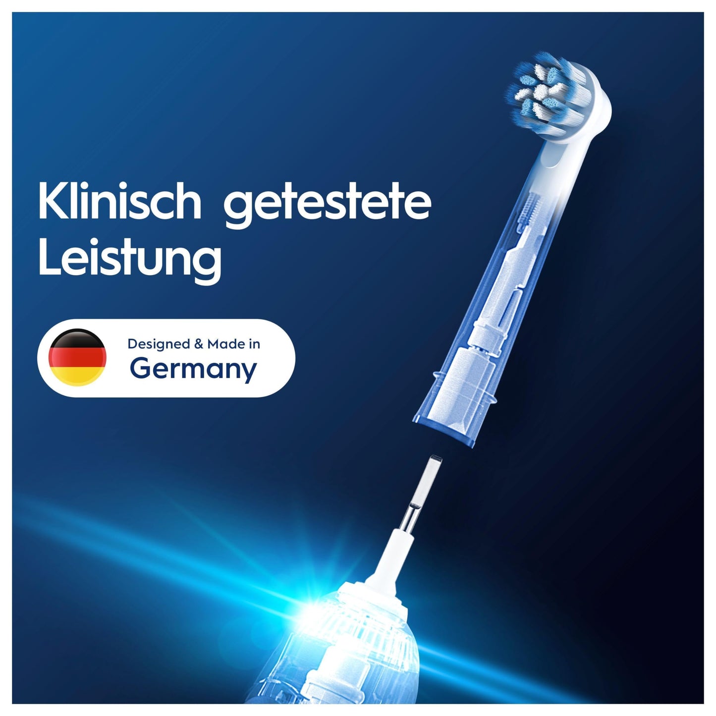 Oral-B Pro Sensitive Clean Aufsteckbürsten für elektrische Zahnbürste, 10 Stück, sanfte Zahnreinigung, X-Borsten, Original Oral-B Zahnbürstenaufsatz, briefkastenfähige Verpackung, Made in Germany