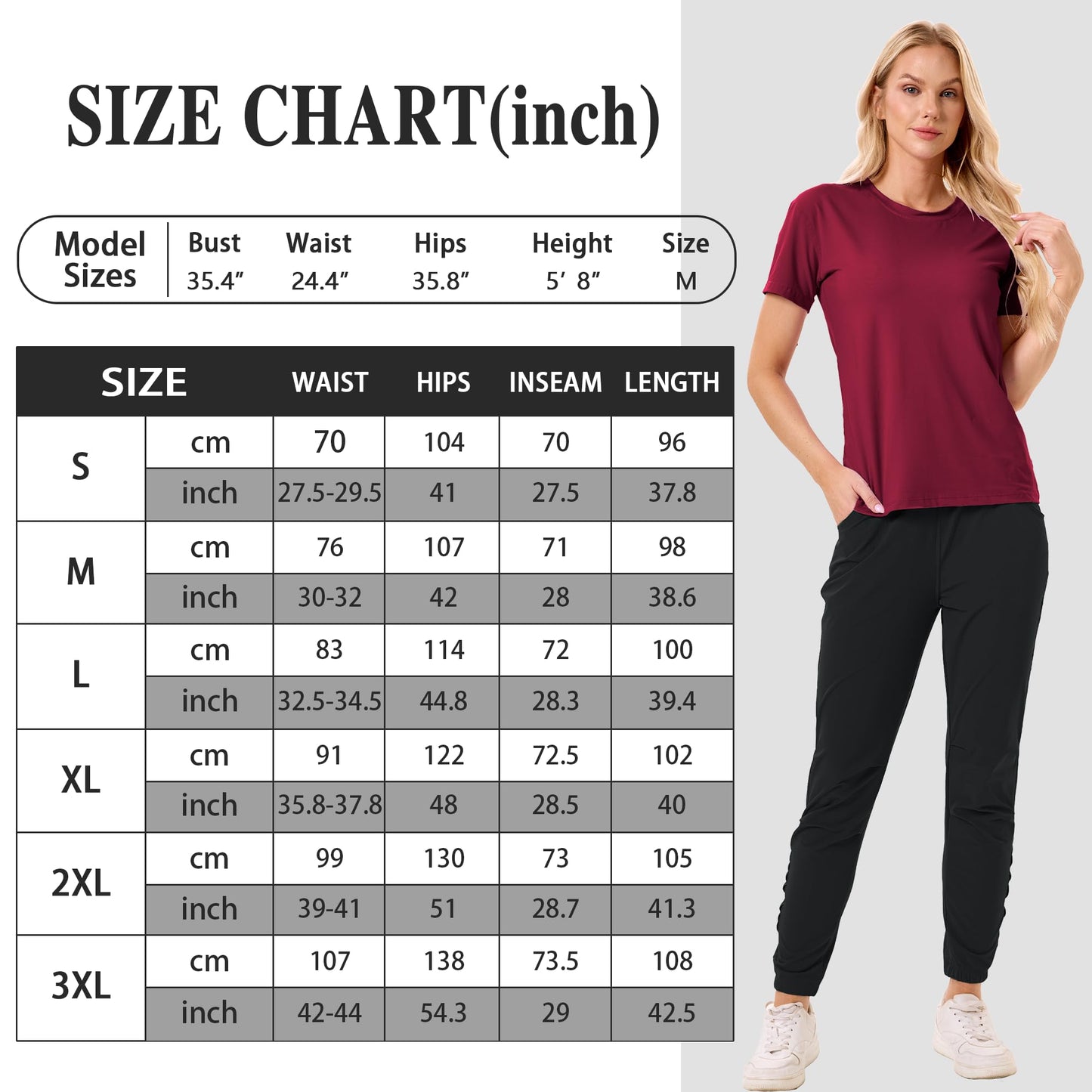 Women’s Jogging Pants – Athletic Sweatpants, Scrub Joggers for Workout