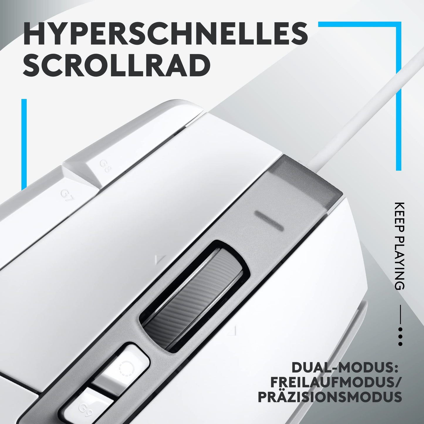 Logitech G502 X Kabelgebundene Gaming-Maus - LIGHTFORCE Hybrid optisch-mechanische Primärschalter, HERO 25K Gaming-Sensor, Kompatibel PC - macOS/Windows - Schwarz