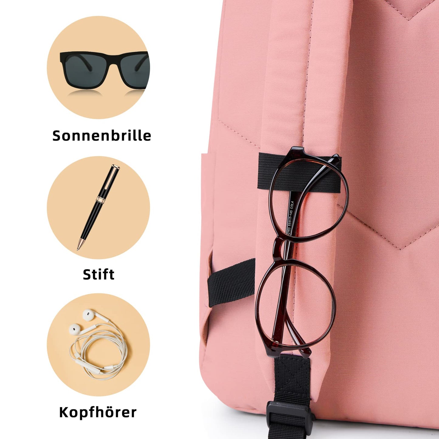KALIDI Unisex Backpack with Laptop Compartment