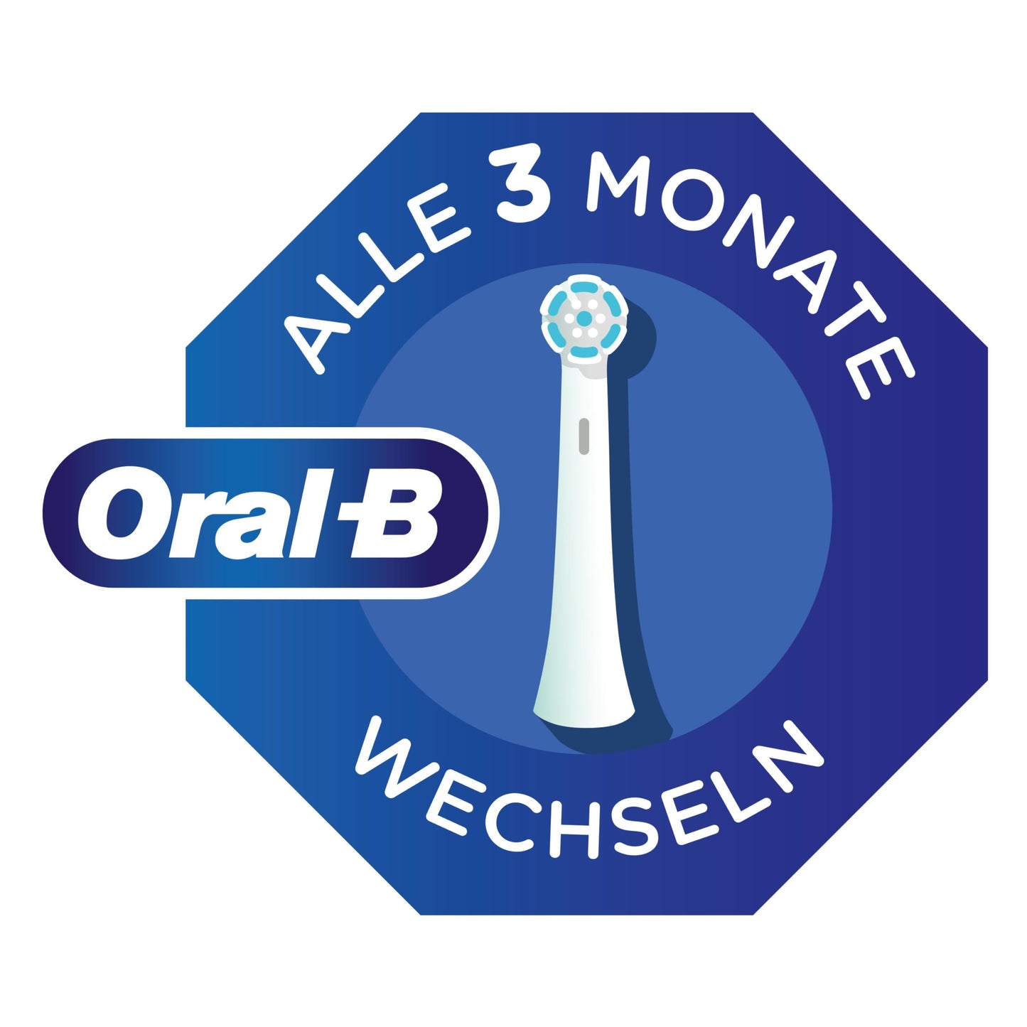 Oral-B iO Sanfte Reinigung, Original Aufsteckbürsten, geeignet für empfindliches Zahnfleisch, Schwarz, 8 Stück