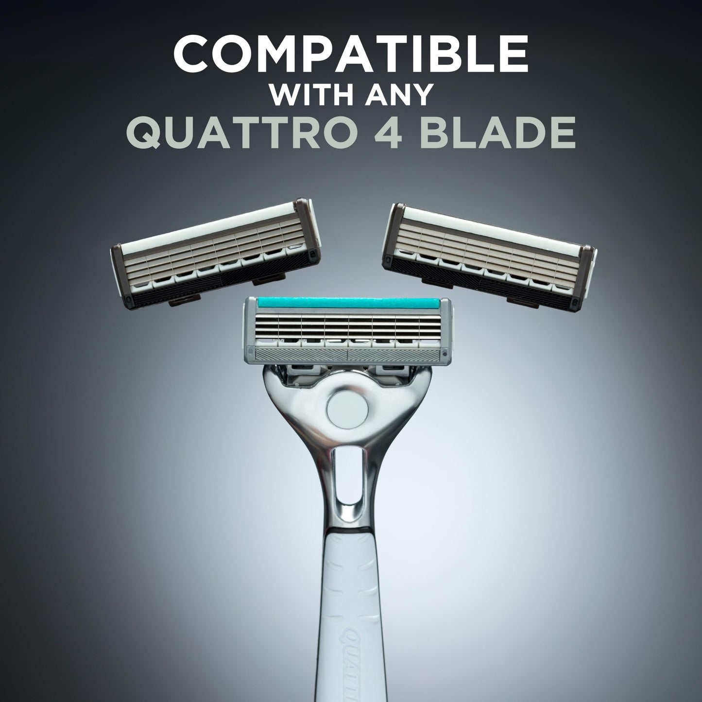 Wilkinson Sword Quattro Titanium Rasierklingen mit Herren Rasierer (sortiert Edition nicht wählbar) 8 St