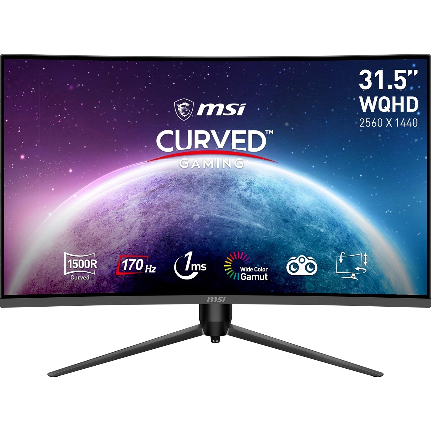 MSI G2422C 23,6 Zoll FHD Curved Gaming Monitor - 1500R 1920 x 1080 VA Panel, 180Hz / 1ms, Adaptive Sync - DP 1.2a, HDMI 2.0b CEC