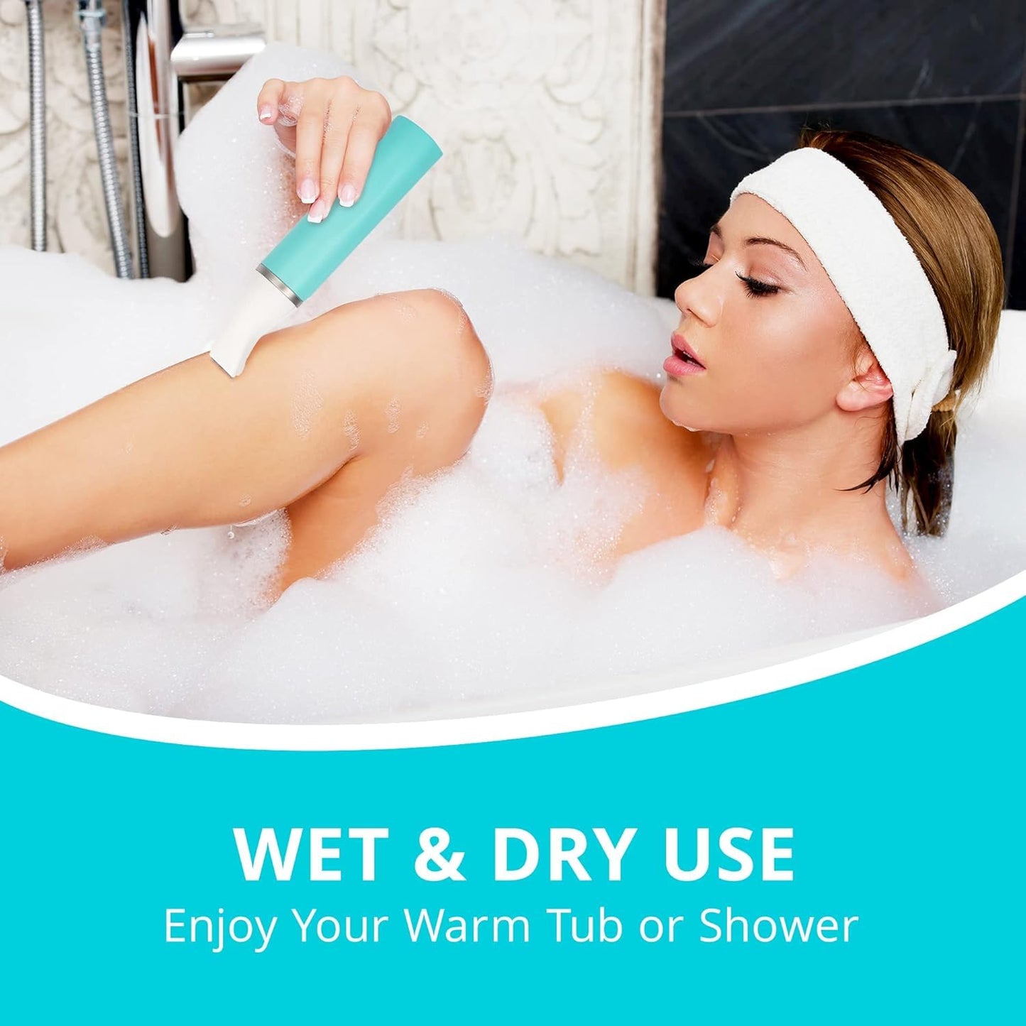 Bikini Trimmer für Frauen Schamhaare 2 in 1 Eletctric Rasierer für Frauen Wiederaufladbarer Eletctric Rasierer für Frauen IPX7 Wasserdicht Bikini Trimmer für Achselbein Arm Körper Gesicht (Roségold)