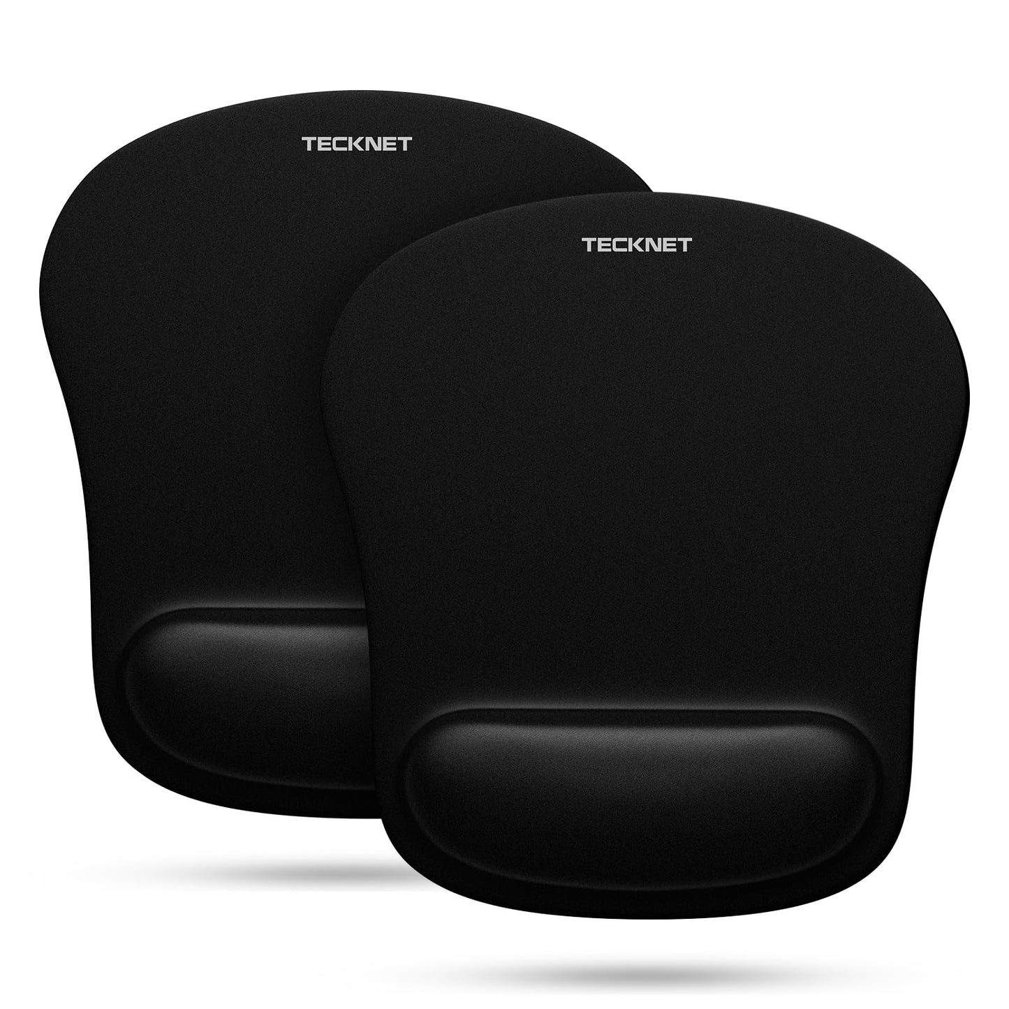 TECKNET Mauspad mit Gelkissen, Memory Foam Mousepad Ergonomisches Wasserdicht Komfort Mausmatte mit Handgelenkpolster Handauflage für Alle Maus Offfice Heim Computer Laptop