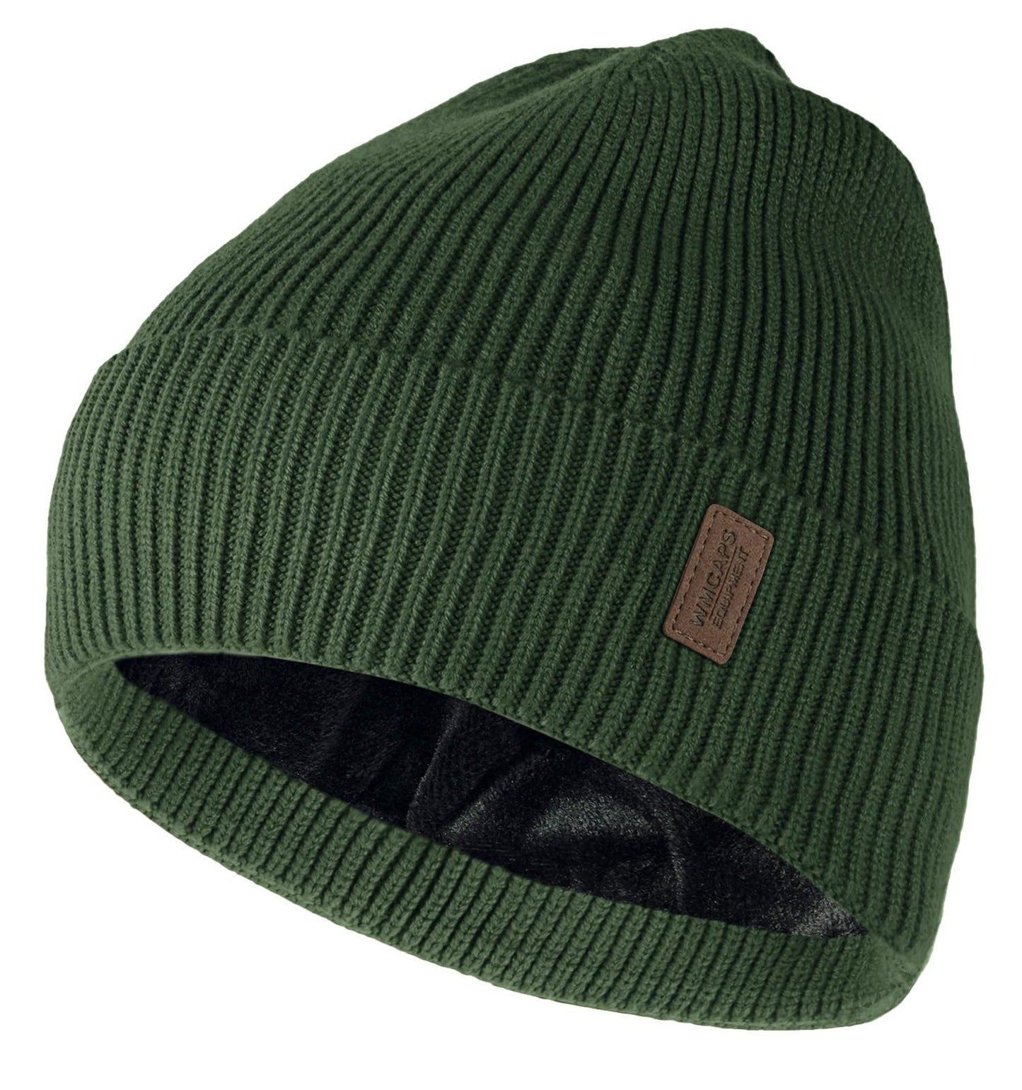 Wmcaps Beanie Mütze, Herren Winter Warme Unisex Wintermütze Strickmütze Dehnbare Weiche Wollmütze mit Bündchen und Dickem Warmem Futter Geschenk für Freundin männer Frauen