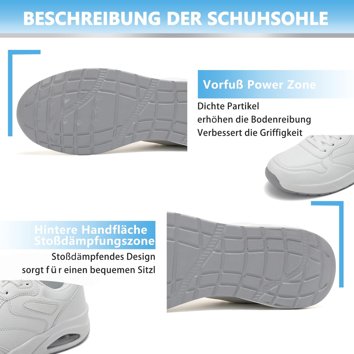 AX BOXING Men’s Sneakers – Lightweight Air Cushion Trainers