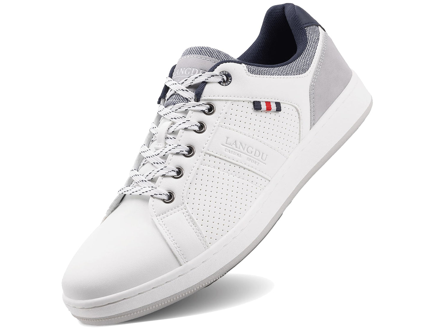 LANGDU Men’s Casual Sneakers – Lightweight Breathable Walking Sports Shoes