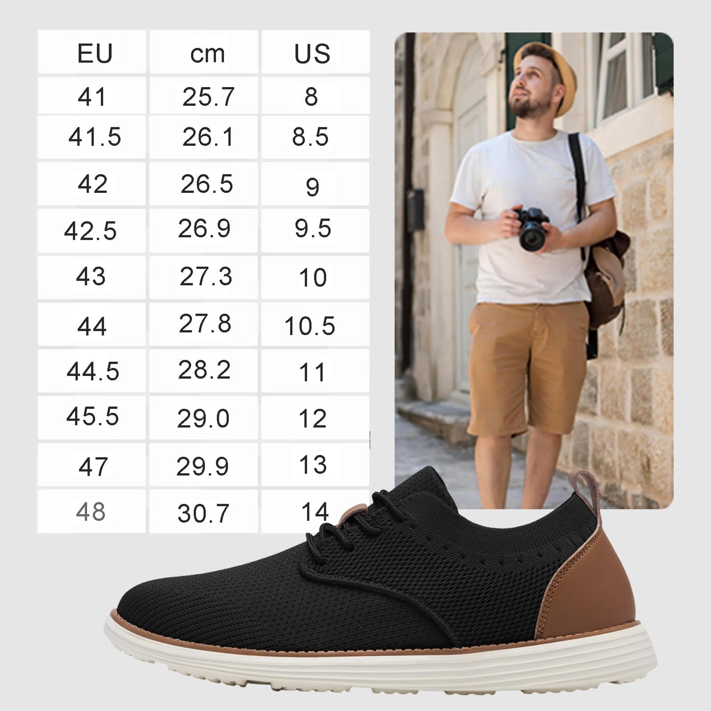SHULOOK Men's Summer Shoes – Lightweight Breathable Walking Sneakers