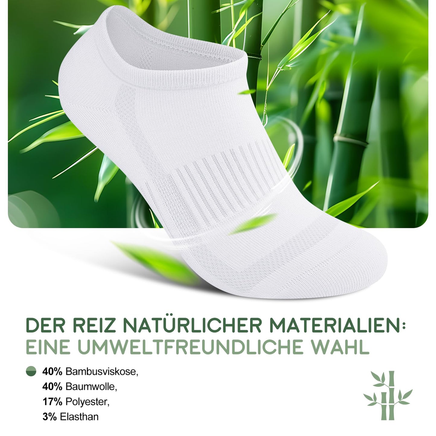 Bamboo Sneaker Socks for Women – 6 Pairs
