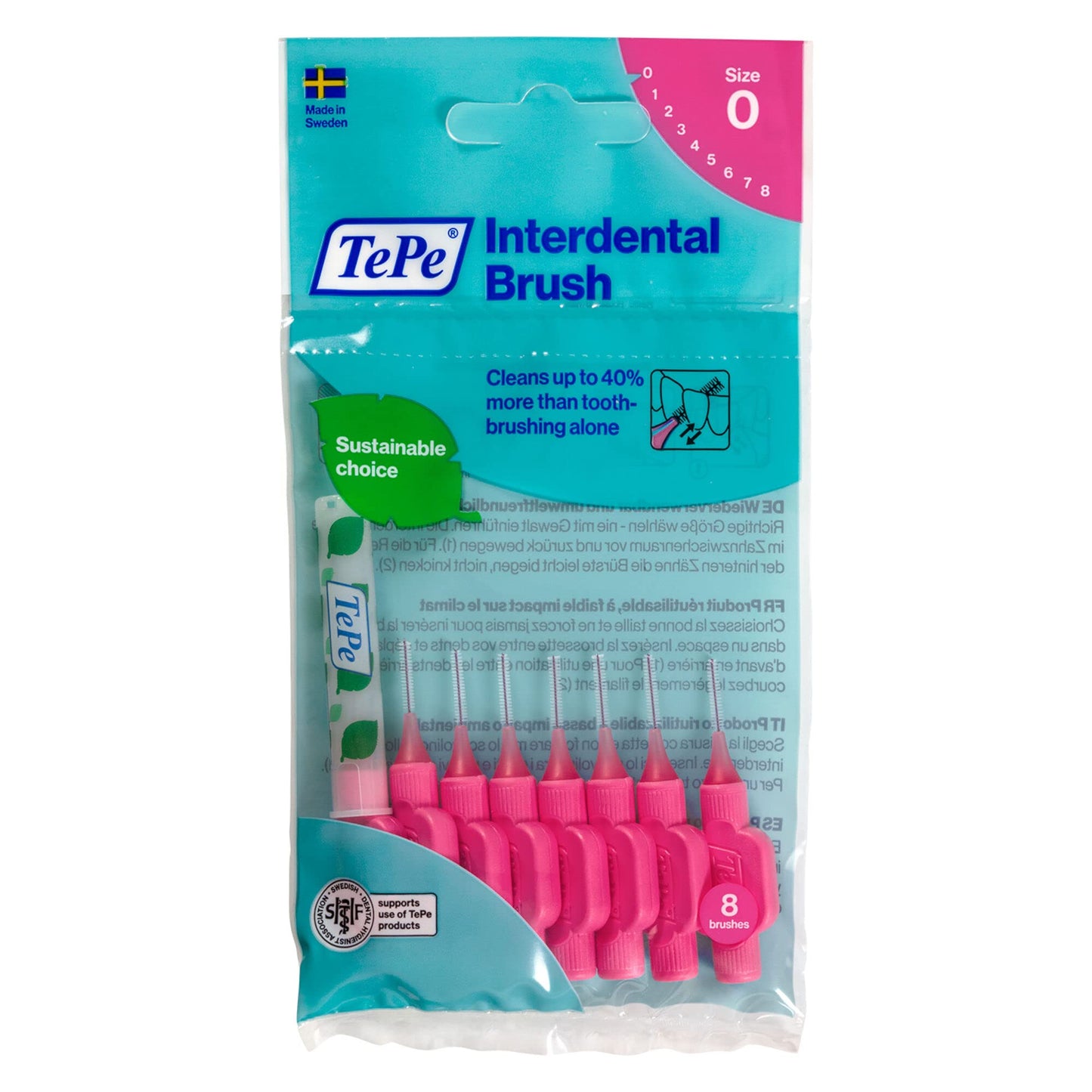 TePe Interdentalbürste, Größe 2, 8 Stück