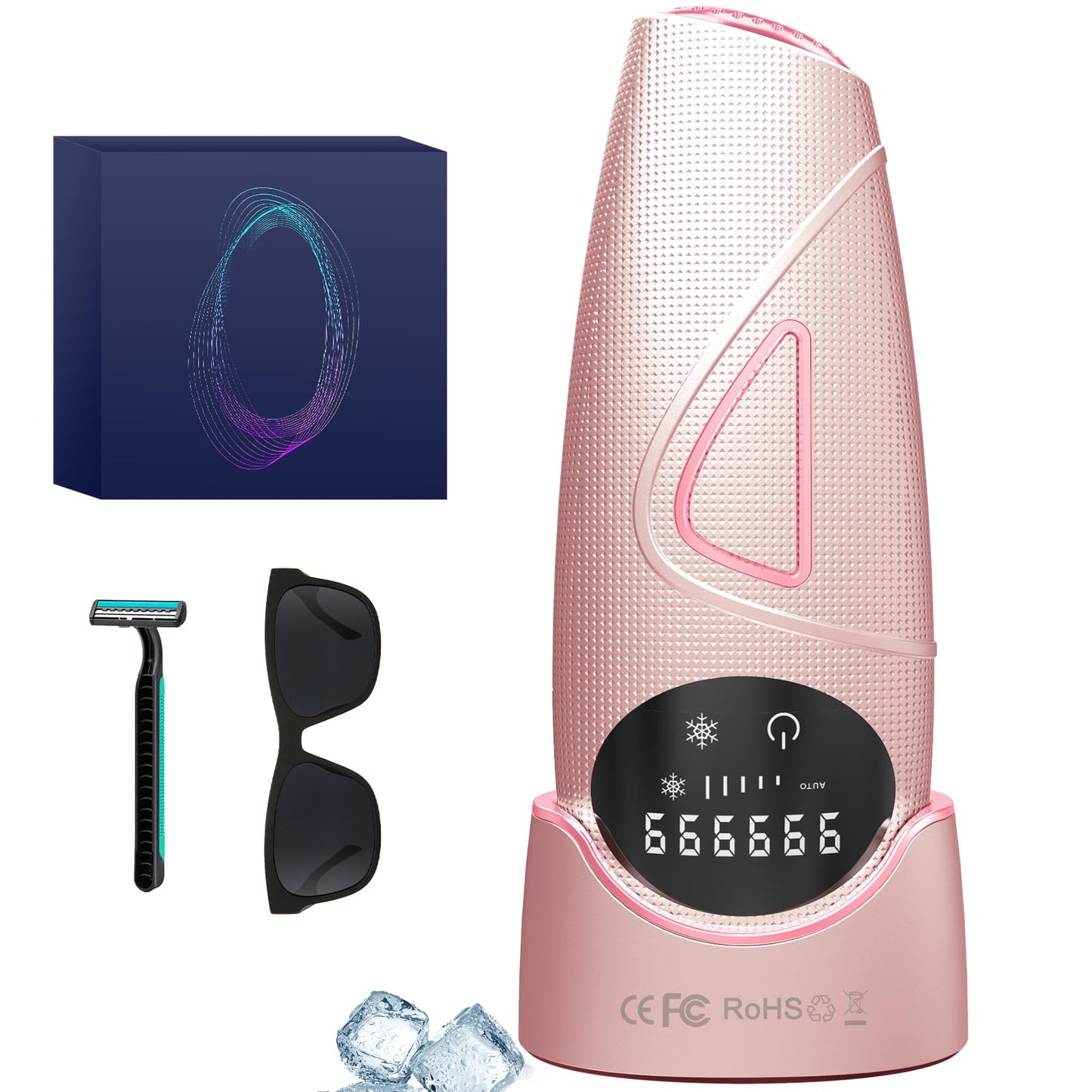 Atopskins IPL Haarentfernungsgerät, Schmerzlose Laser-Haarentfernung, 5 Intensitäten IPL Geräte Haarentfernung Und IPL Laser 2 in 1, Kann am Ganzen Körper Angewendet Werden, Inklusive IPL-Schutzbrille