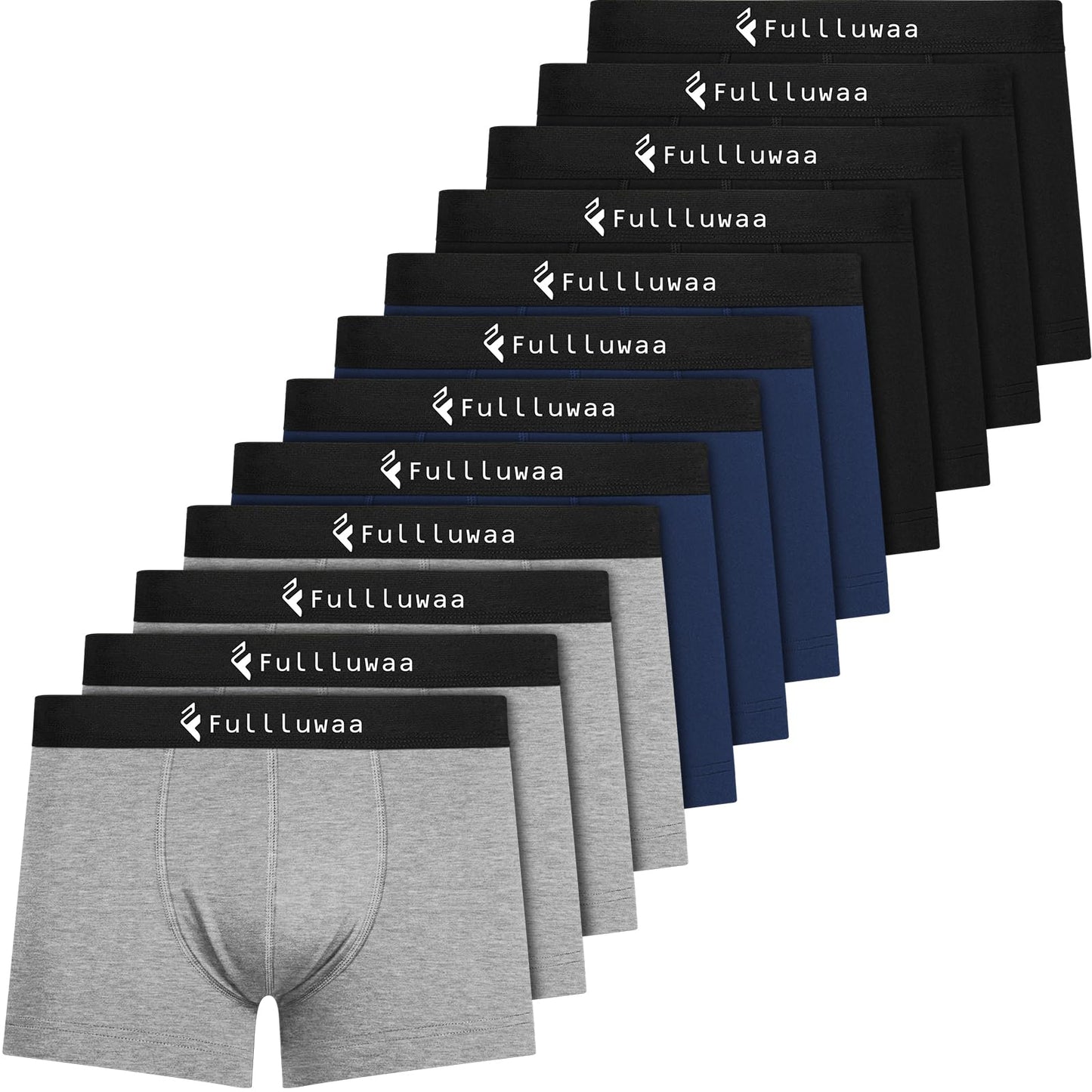 Fullluwaa Boxershorts for Men, 12-Pack