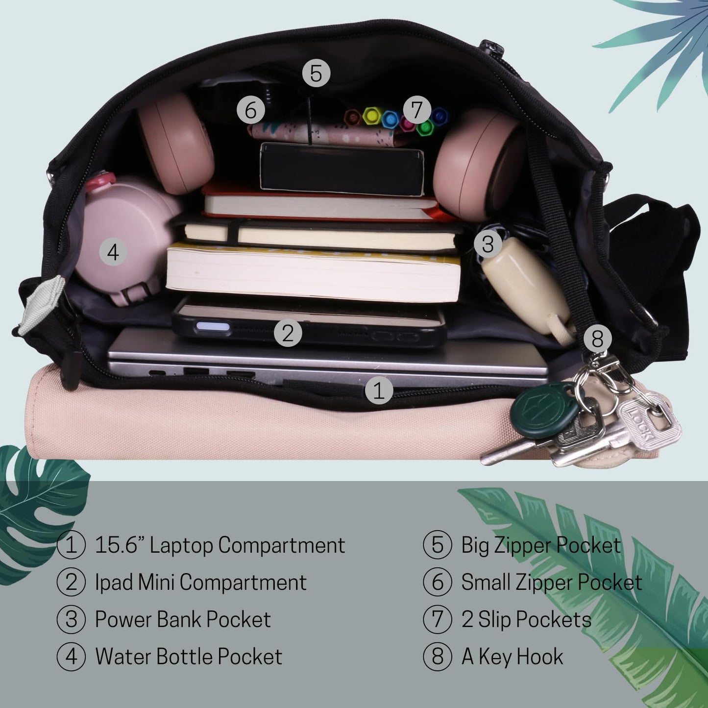 ITSHINY Waterproof Women’s Daypack – 16L Stylish Laptop Backpack