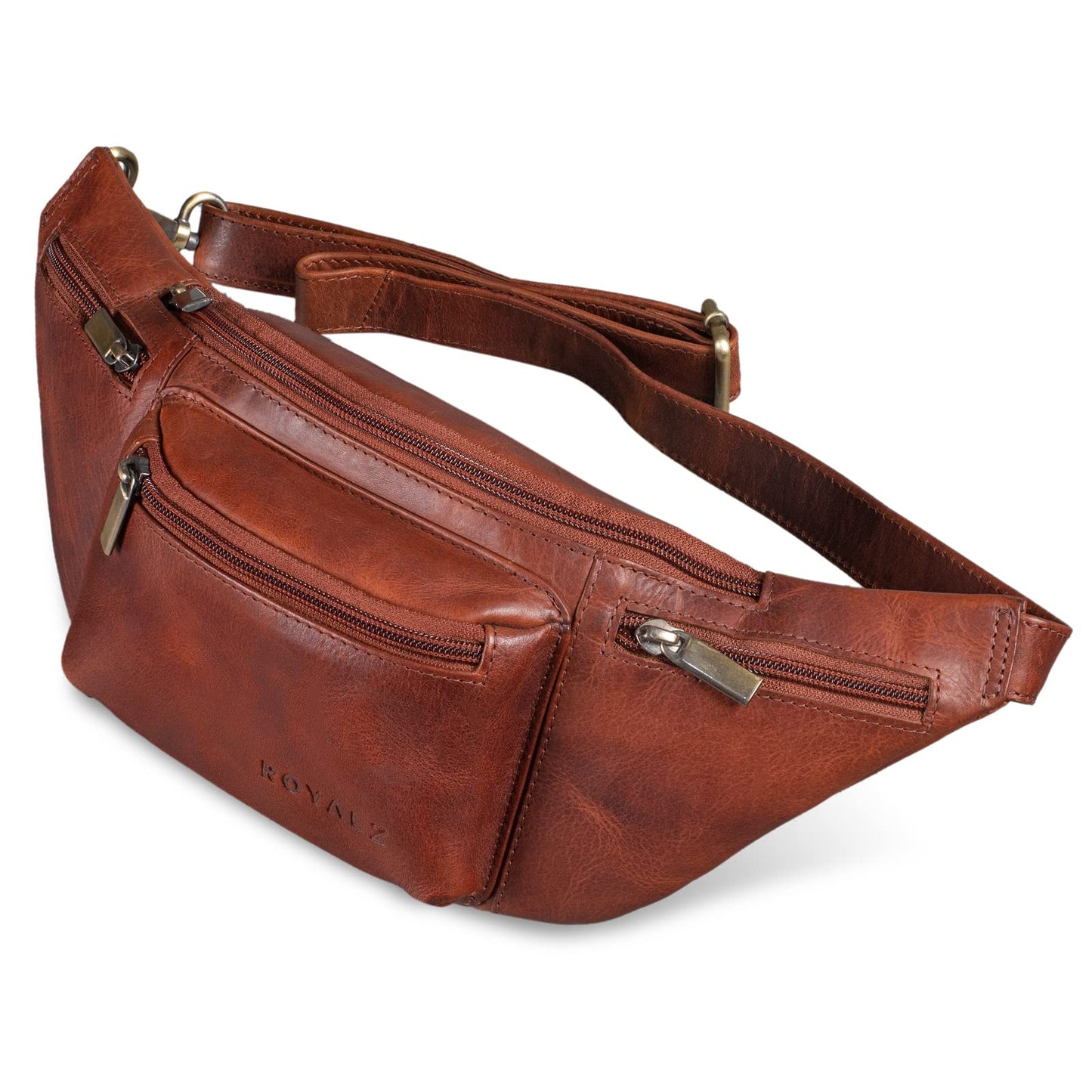 'Laguna' Leather Waist Bag – Vintage Style Crossbody Bag for Men & Women