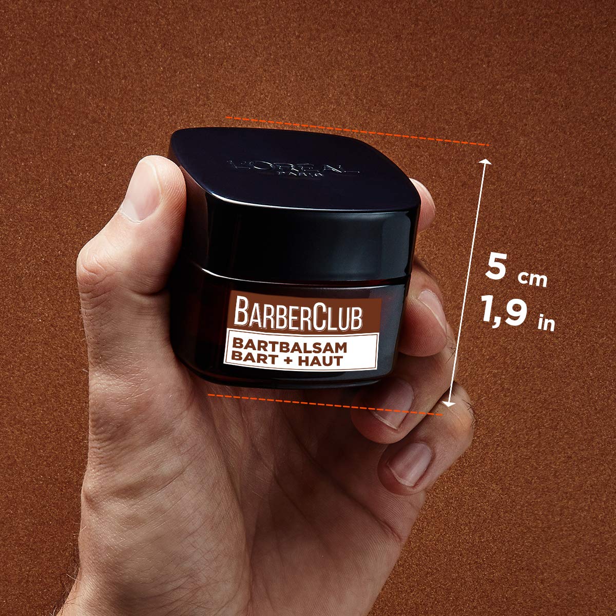L'Oréal Men Expert Bartbalsam Bart + Haut für Männer, Unterstützung beim gesunden Bartwachstum, Bartpflege für Herren mit ätherischem Zedernholzöl, Barber Club, 1 x 50 ml