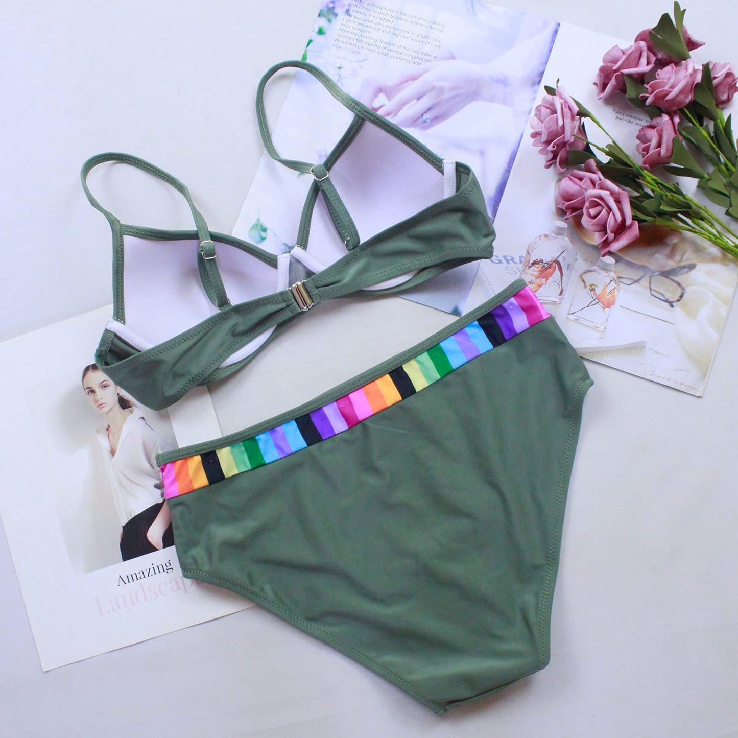Women's Summer Sports Push-Up Bikini Set