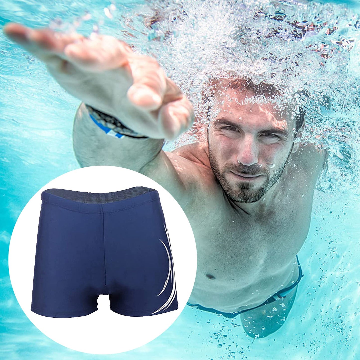 Men’s Jammer Swim Shorts – High-Tech Elastic Swimwear