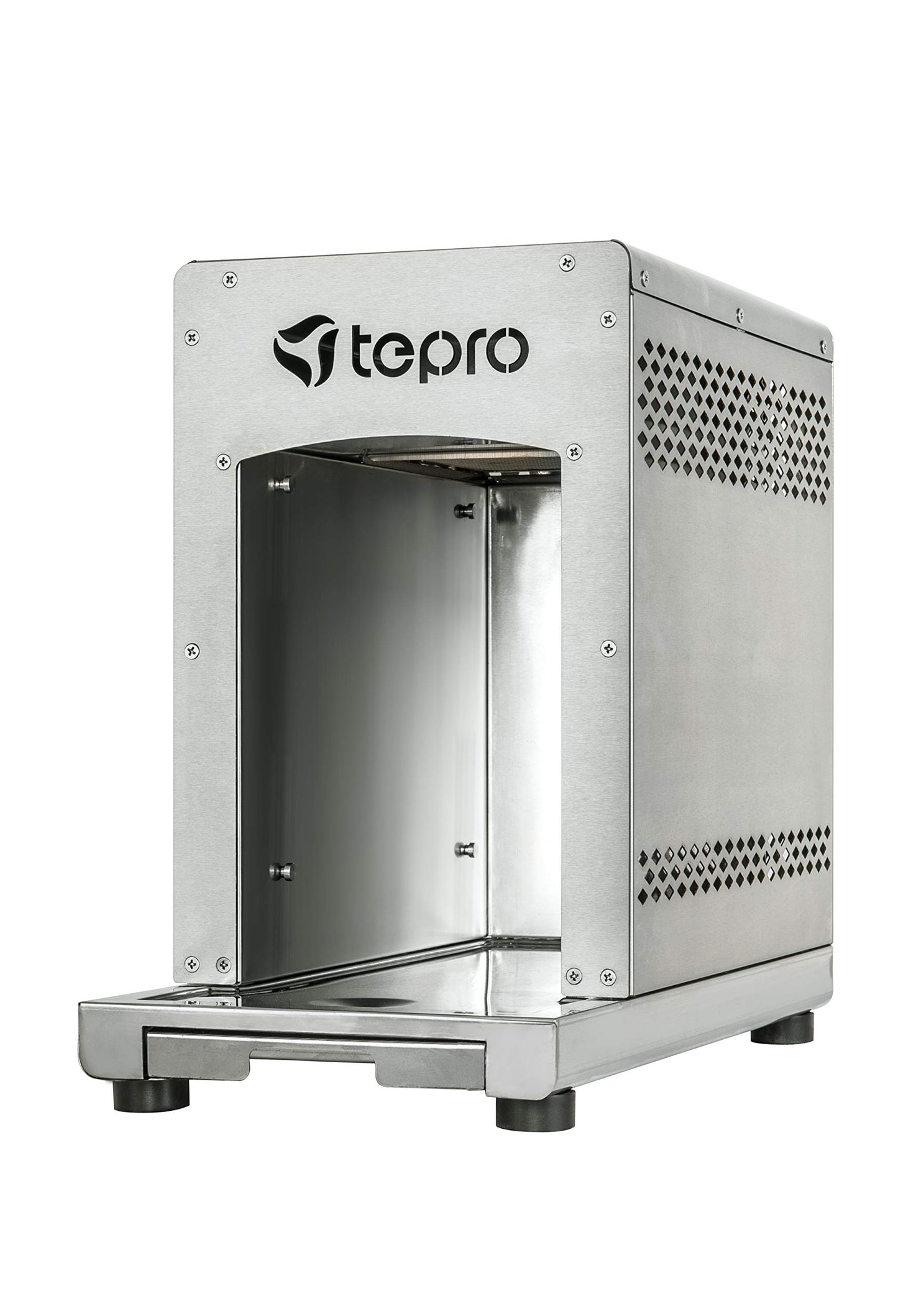 tepro steak grill Toronto, ceramic infrared burner with 3 kW power, 800 degrees gas, dimensions approx. 23 x 56 x 40.5 cm, silver