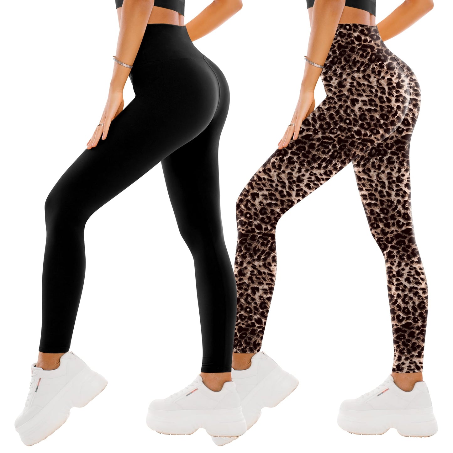 SINOPHANT 2-Pack High Waist Leggings for Women