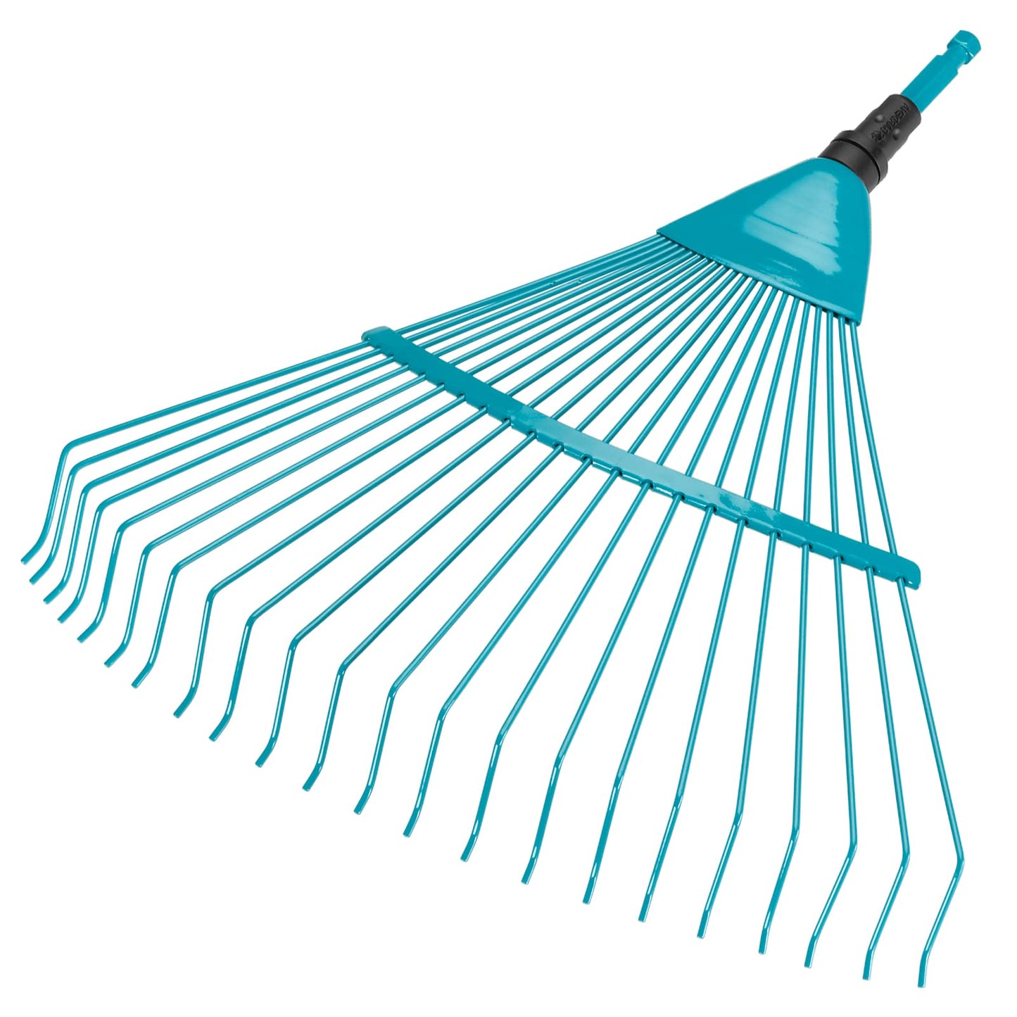 Gardena combisystem-Rechenbesen: Handlicher Zinkenbesen zum Zusammenfegen von Laub und Grasschnitt, mit robusten Kunststoffzinken, Arbeitsbreite 43 cm (3101-20)