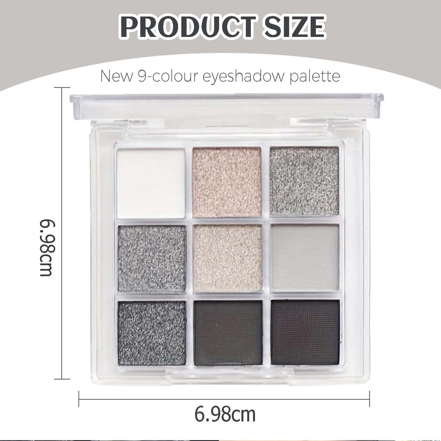 Lilbitty Nude Brown Eyeshadow Palette – Rose Gold & Dark Brown Bronze Highly Pigmented Long-Lasting Cream Eyeshadow for Brown Eyes
