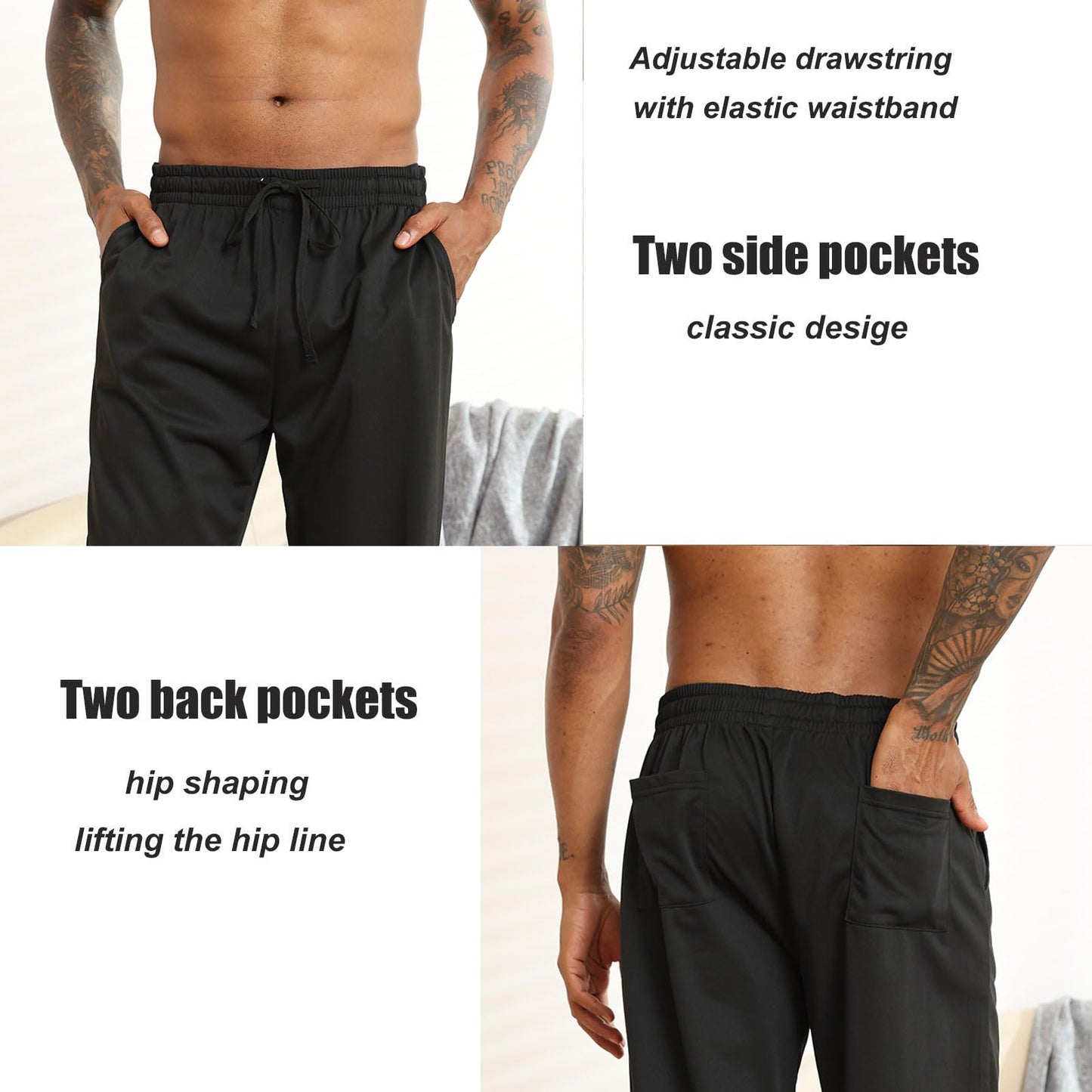 Halfword Men’s Jogging Pants – Lightweight Training & Yoga Sweatpants