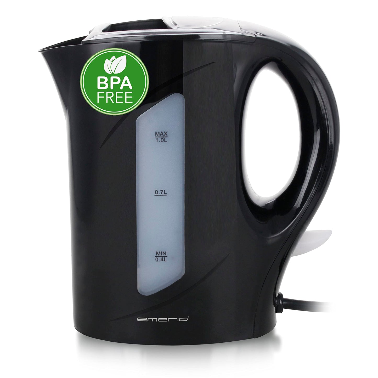 EMERIO Glas Wasserkocher mit 1.7 Liter Volumen | 2200 Watt | blaue LED Innenbeleuchtung | 360° Basis | SIEGER Preis/Leistung Haus & Garten Test | bestes Borosilikatglas | BPA frei | WK-119988.7