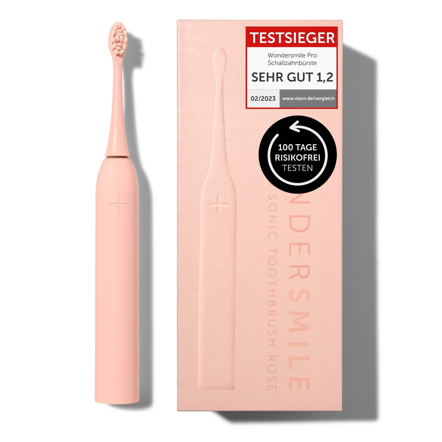Wondersmile Schallzahnbürste PRO - Testsieger 2023-100 Tage risikofrei testen - Elektrische Zahnbürste mit 4 Putzprogrammen - Ultraschallzahnbürste mit smarten Bürstenkopf (1er Set, Ultimate Black)
