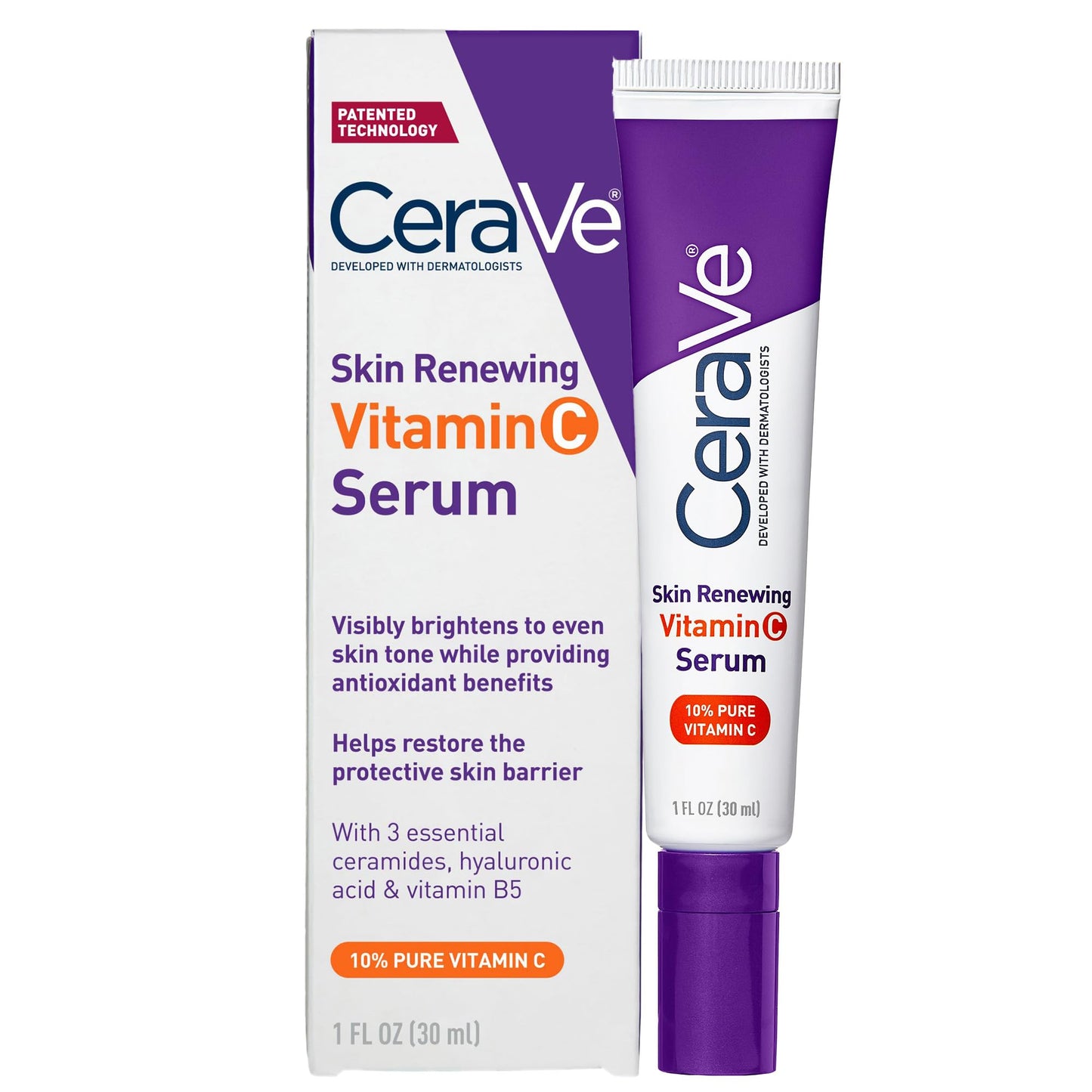 CeraVe Vitamin C Serum for Radiant and Hydrated Skin