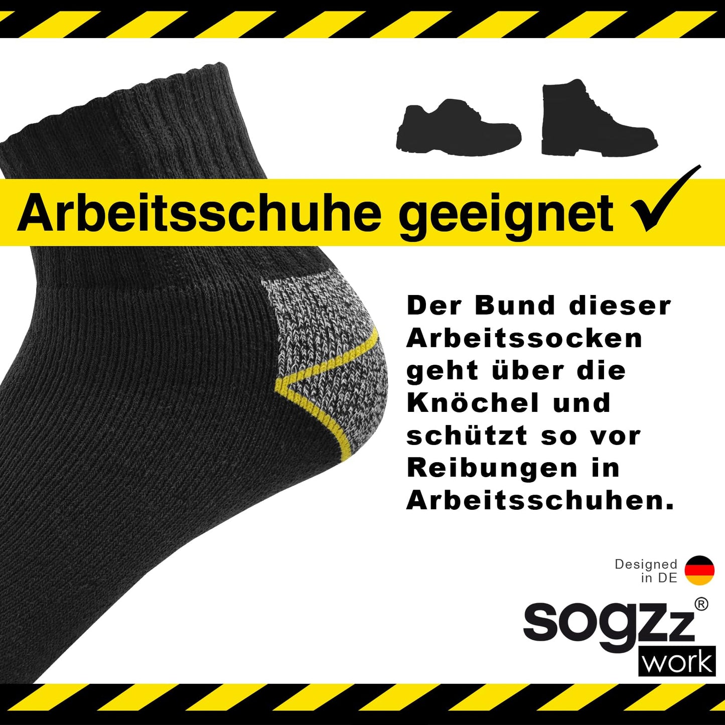 Work Quarter Socks for Men – 6-12 Pairs