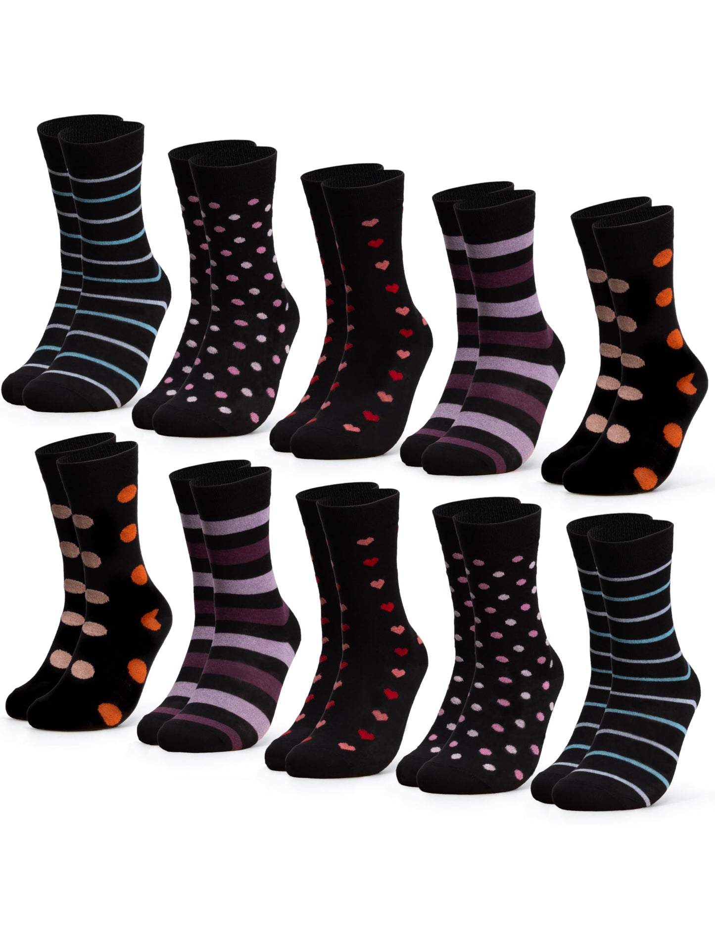 Women's Patterned Socks 10-Pack
