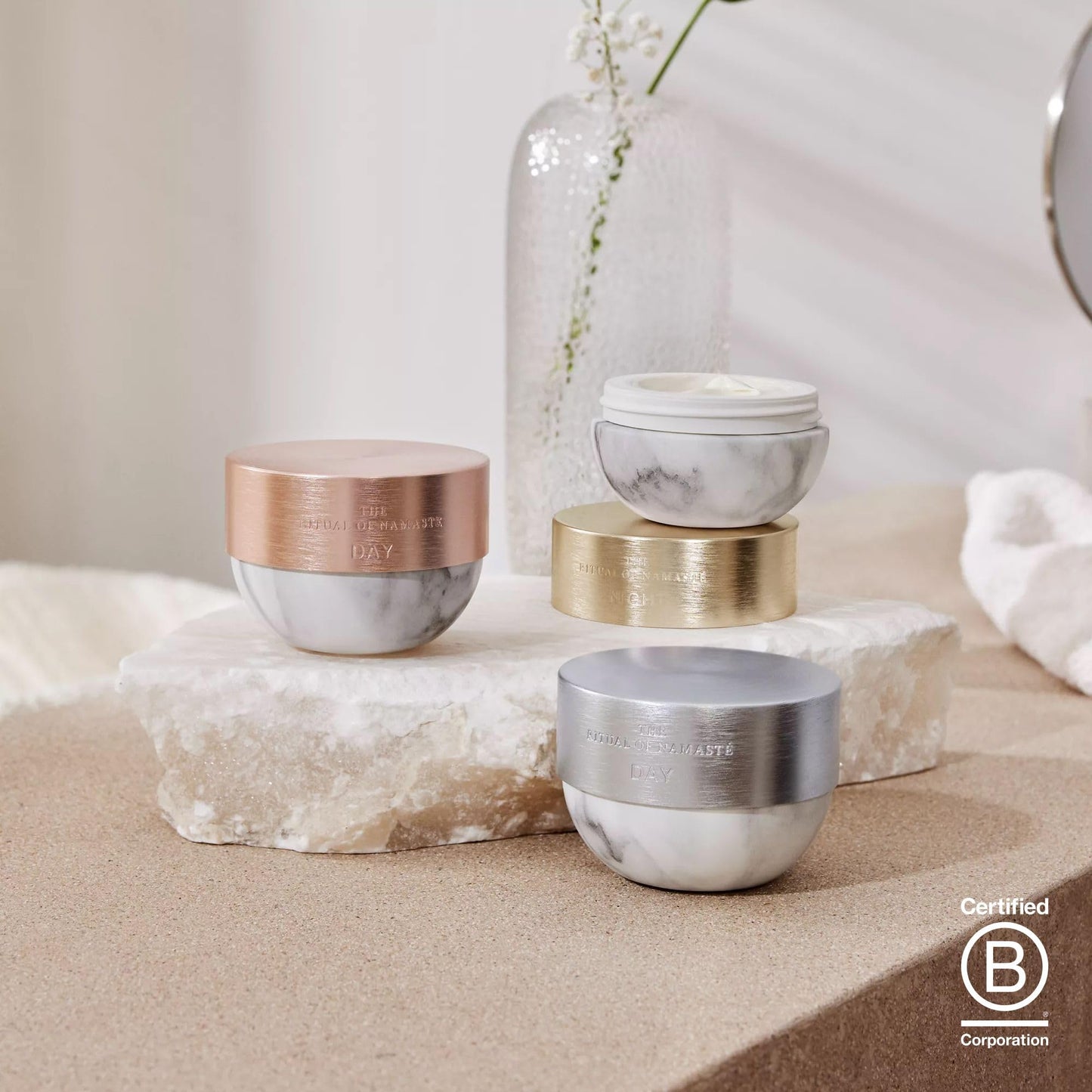 RITUALS The Ritual of Namaste Active Firming Day Cream (50ml) – Anti-Aging Firming Face Care with CICA Complex and Stone Rose