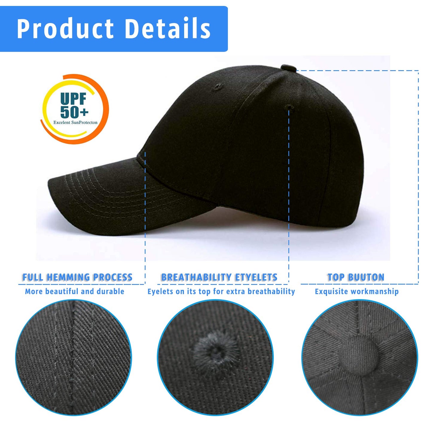 Interstellar Fire Baseballkappe für Herren und Damen, 100% Baumwolle, verstellbar, einfarbig, Unisex, Einheitsgröße, Sonnenmütze