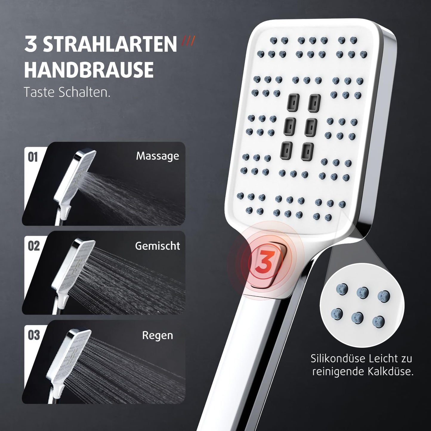 Rainsworth Thermostatic Shower System Round Rain Shower Set