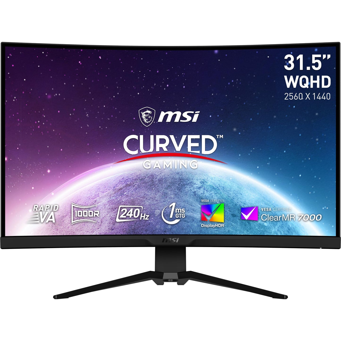 MSI G2422C 23,6 Zoll FHD Curved Gaming Monitor - 1500R 1920 x 1080 VA Panel, 180Hz / 1ms, Adaptive Sync - DP 1.2a, HDMI 2.0b CEC
