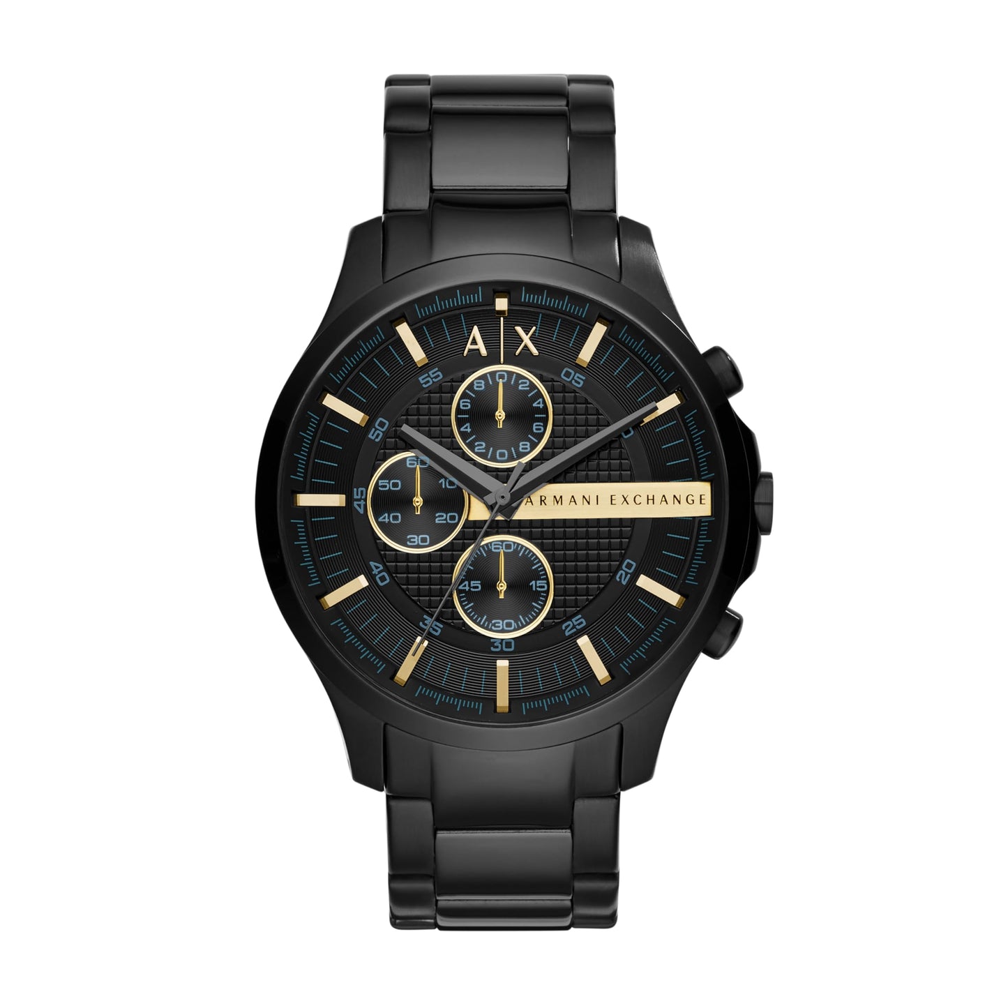 Armani Exchange Watch for Men, Chronograph Movement and 46mm Case Size with Stainless Steel, Leather or Silicone Strap