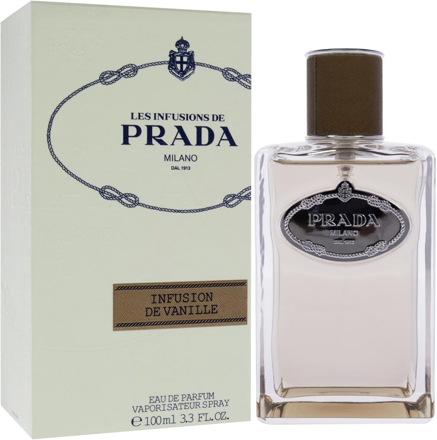 PRADA Damen Infusion Vanille EAU De Parfum-100 ml Brillen, Poliertes Gold, Einheitsgröße