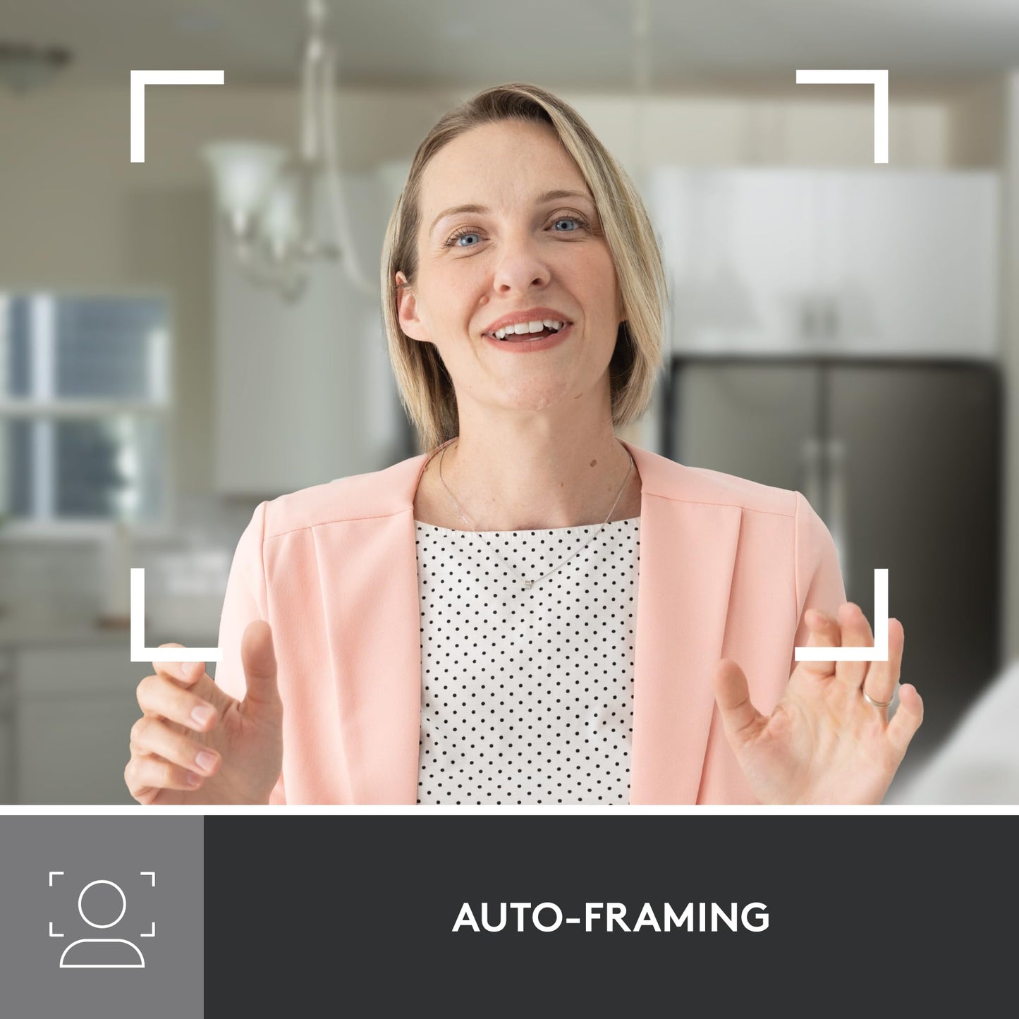 Logitech Brio 500 Full-HD-Webcam mit Auto-Lichtkorrektur, Zeigemodus, Doppelmikrofon + Rauschunterdrückung, Webcam-Abdeckung, für Microsoft Teams, Google Meet, Zoom, USB-C-Kabel - Graphit