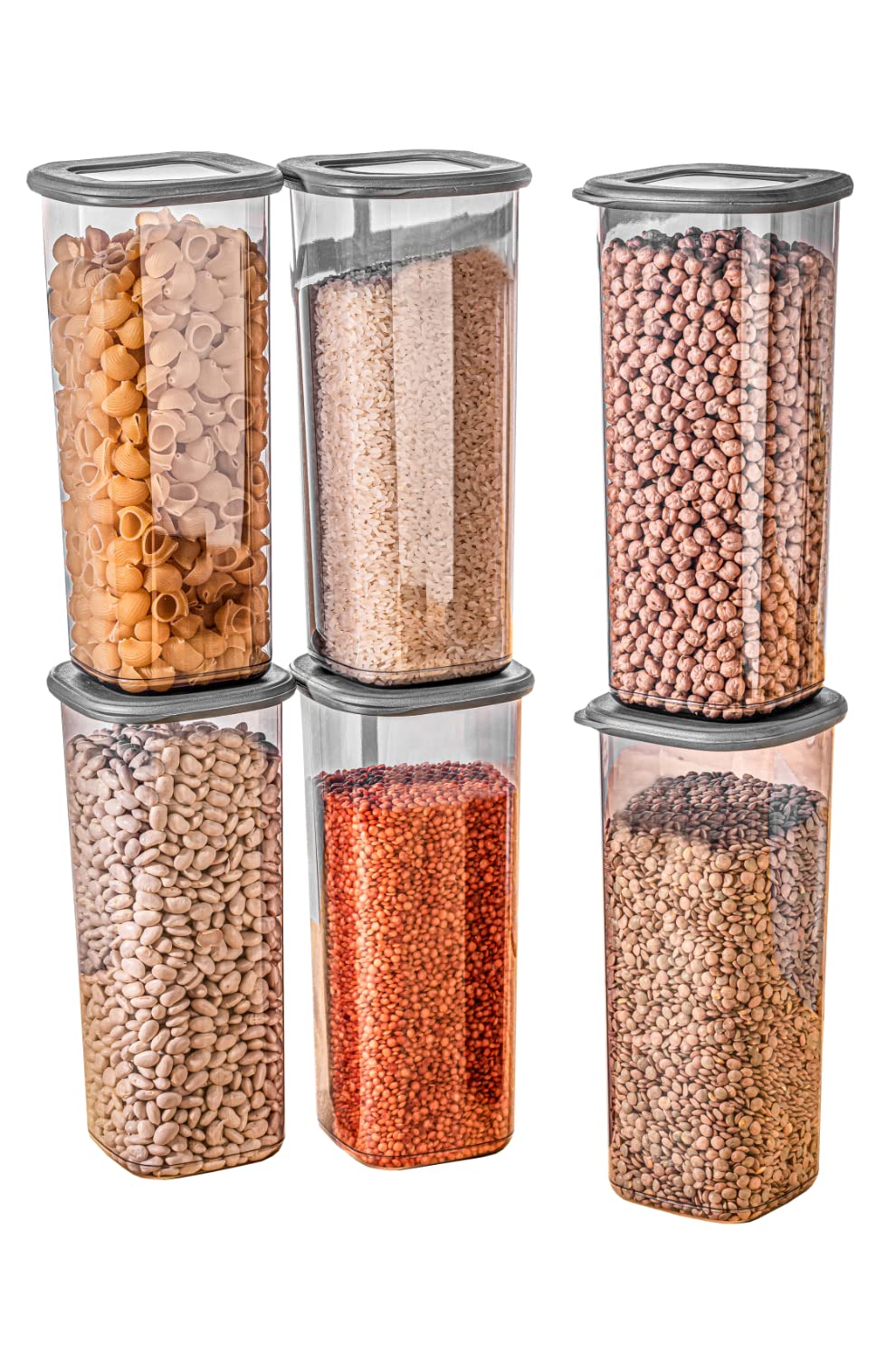 Viwares Vorratsdosen mit Deckel Luftdicht, 12er Vorratsbehälter Set BPA-Frei, Vorratsdose zur Müsli Mehl Aufbewahrung Küche, Praktische Organizer Küche, Frischhaltedosen für Lebensmittelaufbewahrung