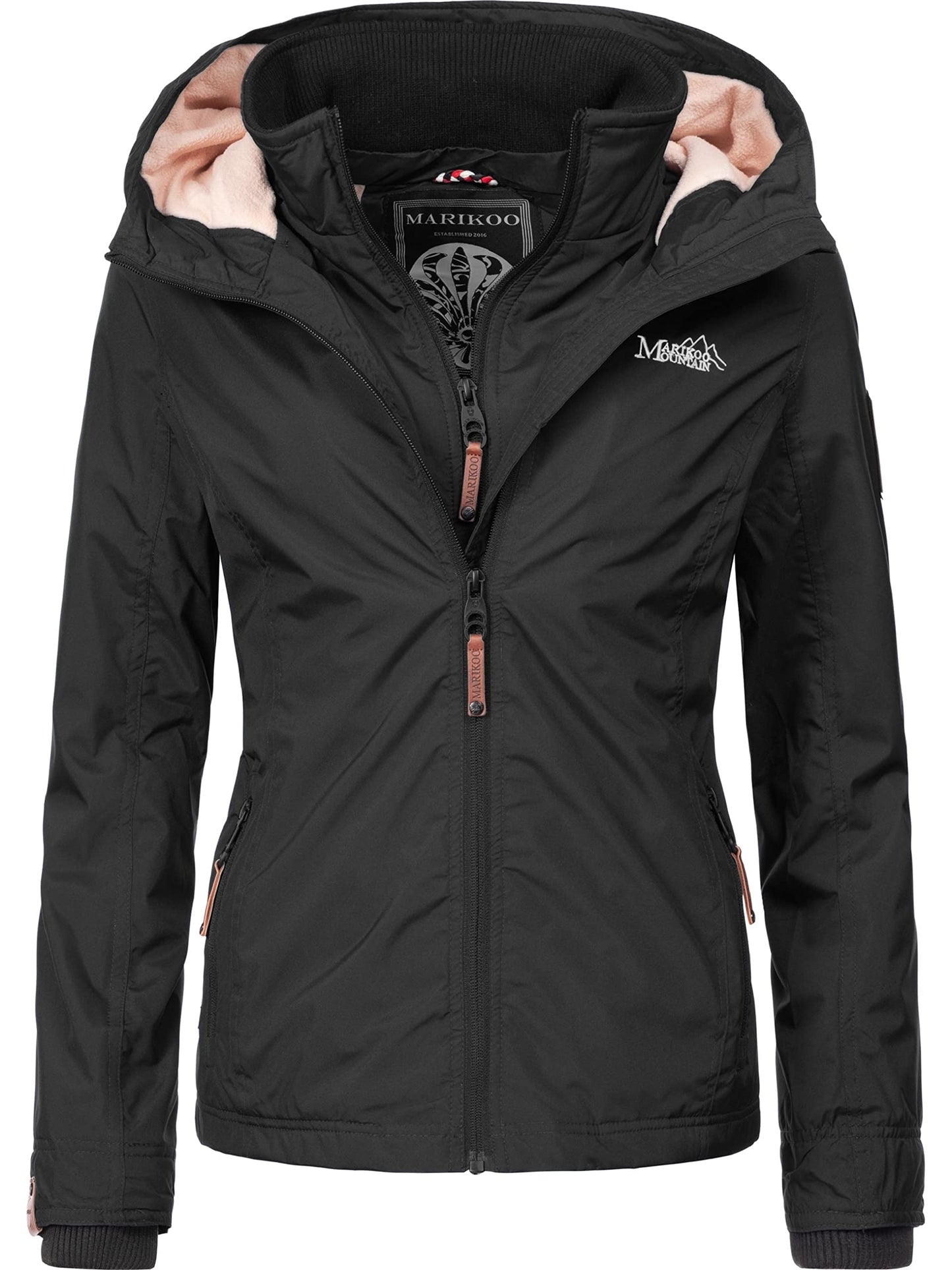 MARIKOO Women’s Fleece-Lined Windbreaker – Lightweight Outdoor Jacket
