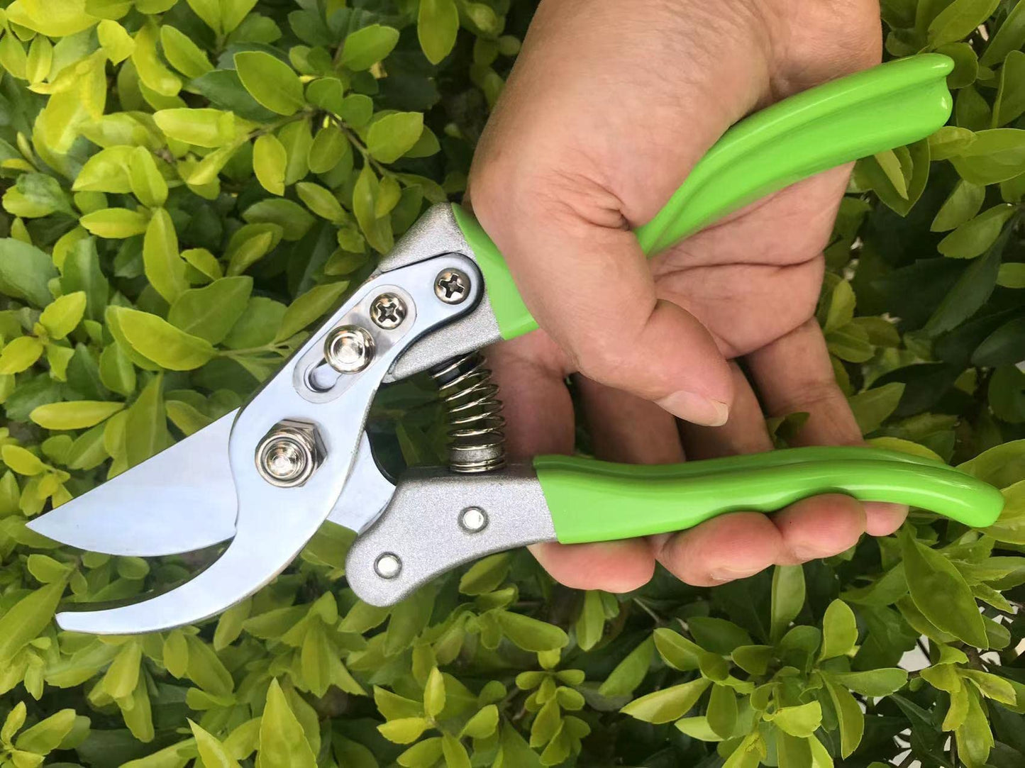 Horsvill Gartenschere, Gartenschere für die Gartenarbeit Heavy Duty, Japanische Gartenschere mit SK4-Stahl, Gartenschere für den Außenbereich, Bypass-Gartenschere, Heckenschere, Baumtrimmer (Grün)