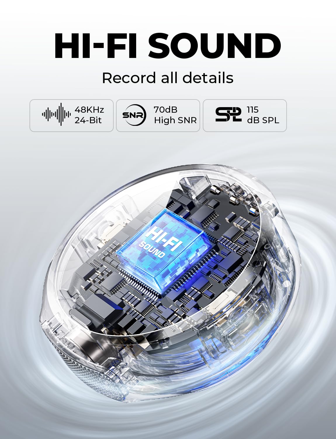 Hollyland Lark M2 Wireless Lavalier Mikrofon (2TX+1RX) für Kamera, iPhone, Android, PC, 48kHz/24 bit Hi-Fi Audio 40H Dauer 300m Reichweite, ENC Antischall Ansteckmikrofon kabellos für Vlog YouTube